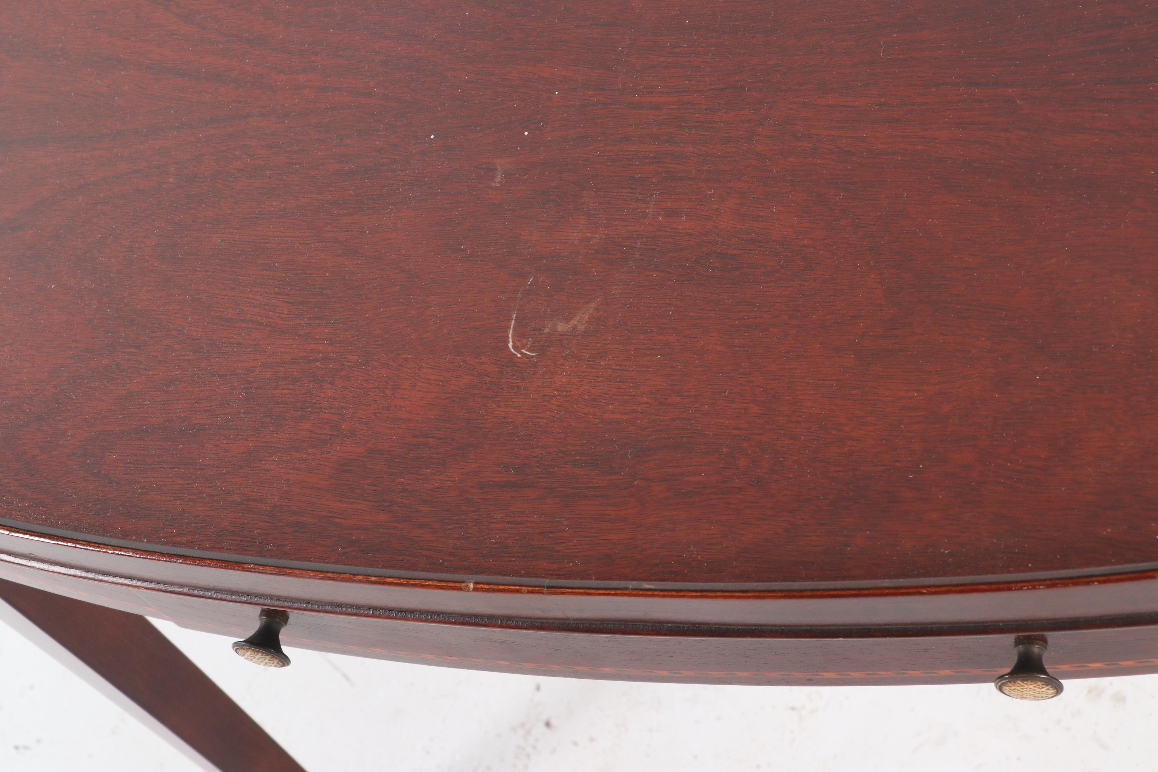 Mahogany Federal Inlay Coffee Table by Mersman | EBTH