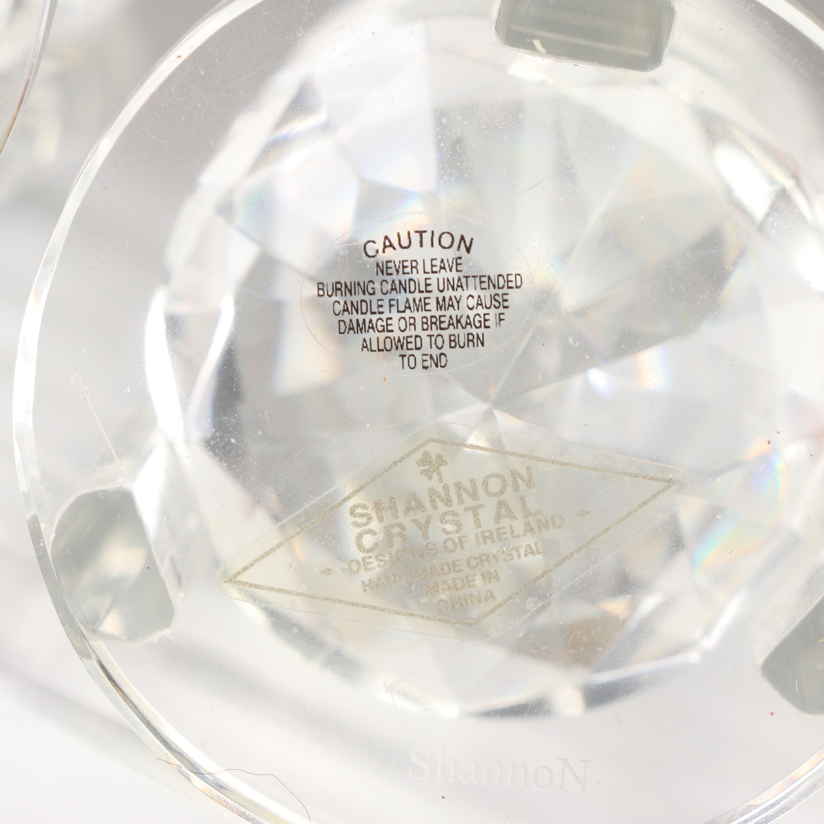 Shannon Crystal Stacked Candle Holders EBTH