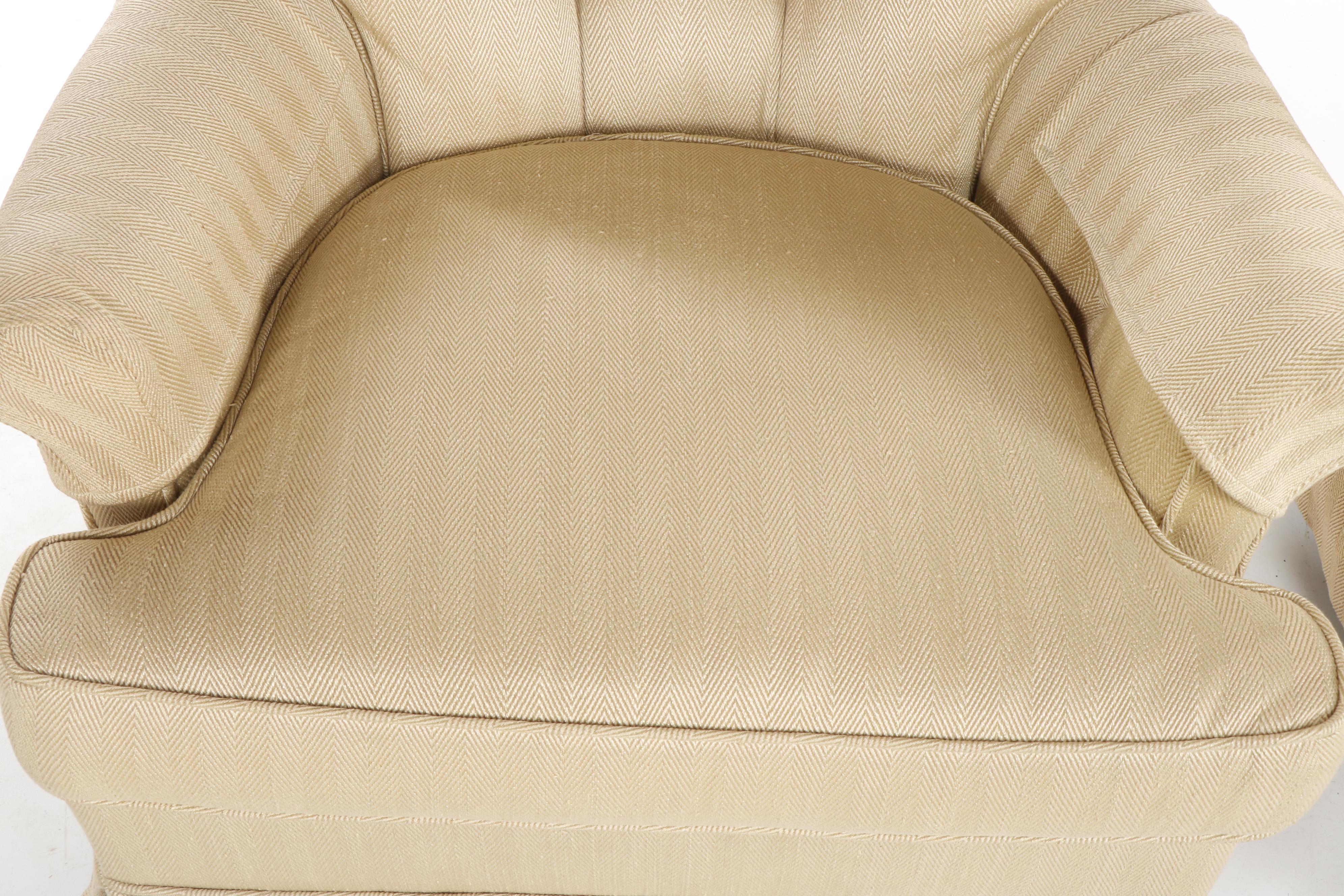 Tufted Upholstered Swivel Armchairs EBTH