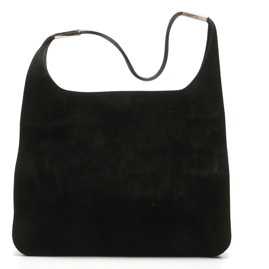Gucci Black Suede Shoulder Bag | EBTH