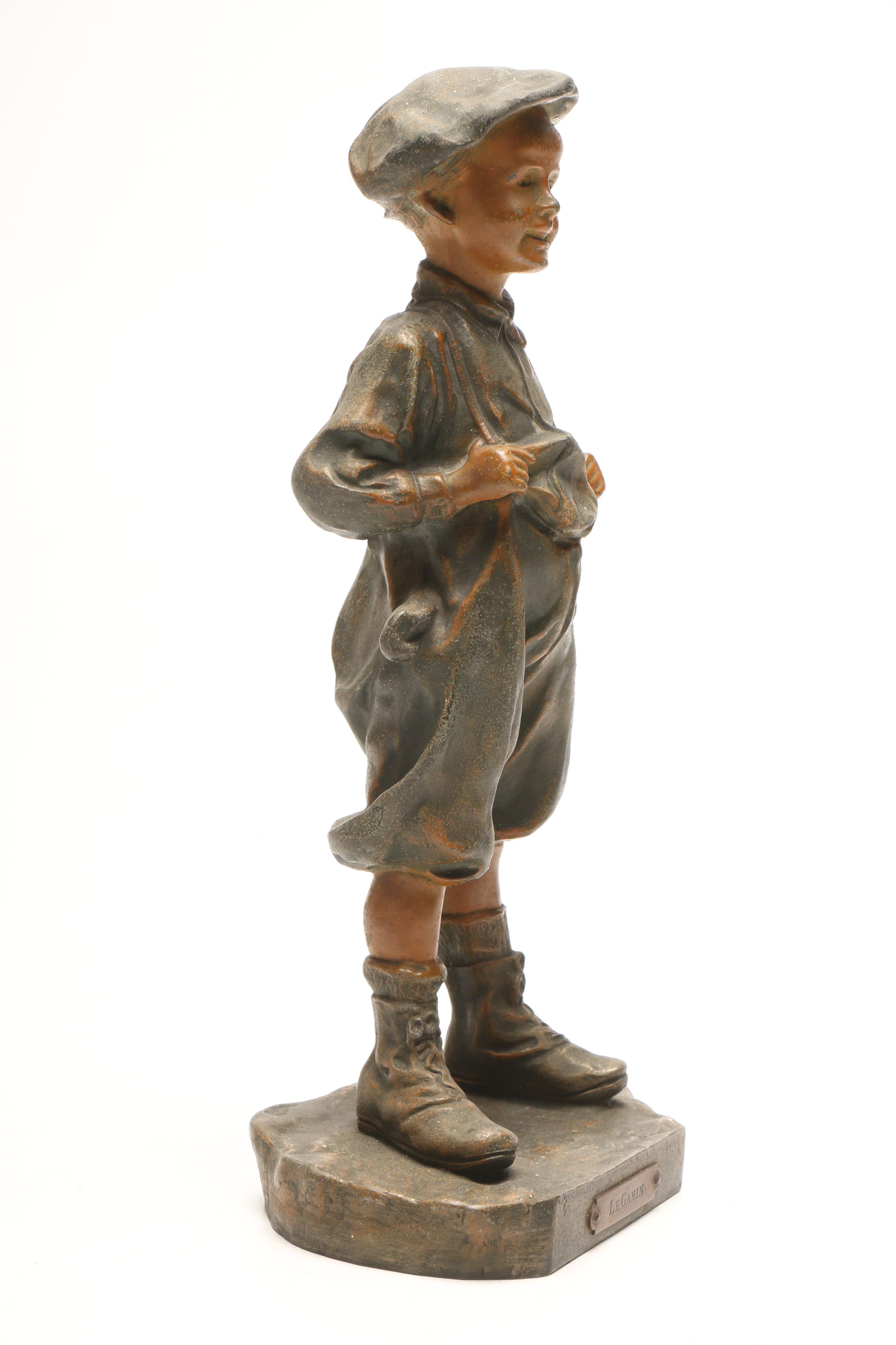 Bradley and Hubbard "Le Gamin" Sculpture EBTH