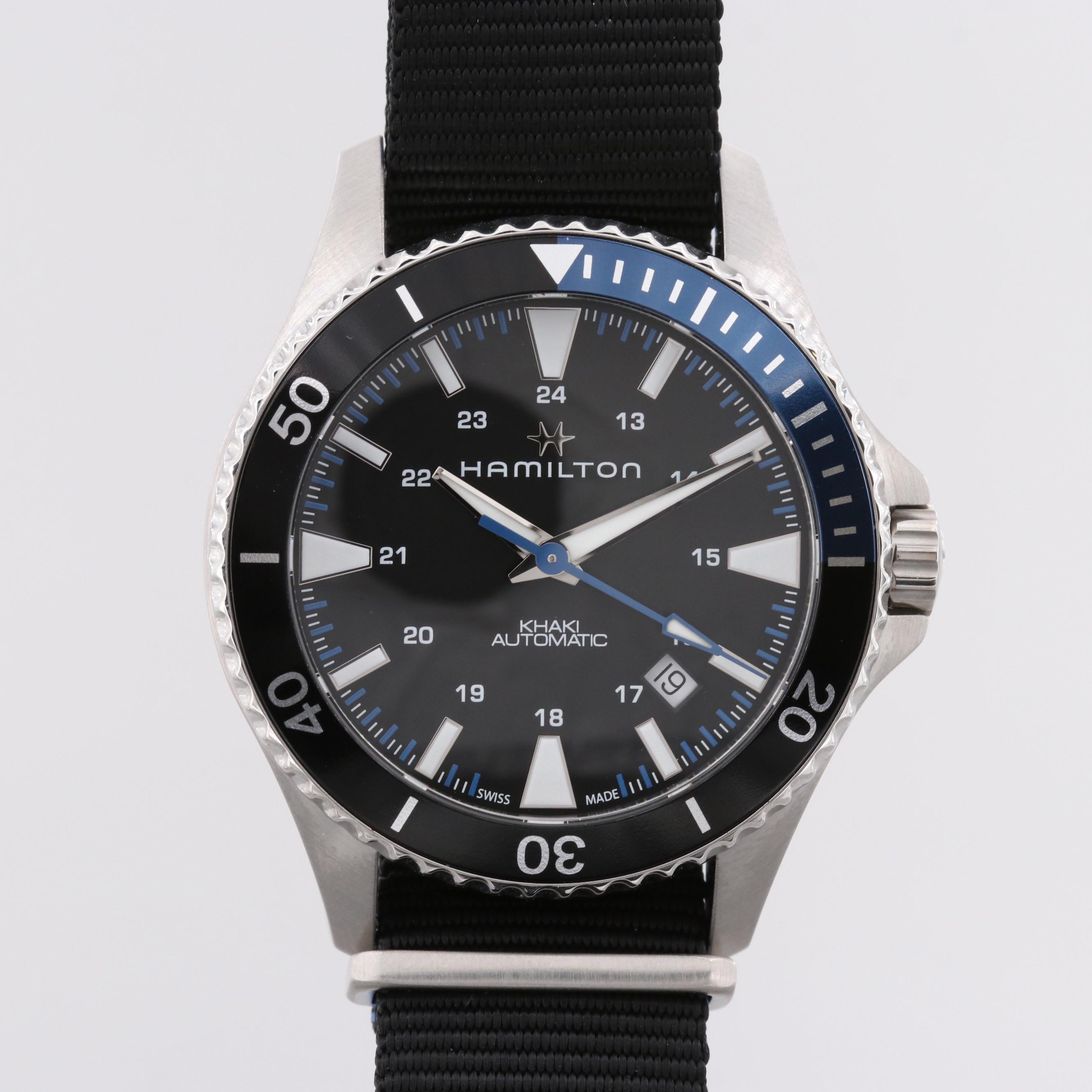 Hamilton Scuba Automatic Wristwatch With Batman Bezel and Black Dial | EBTH