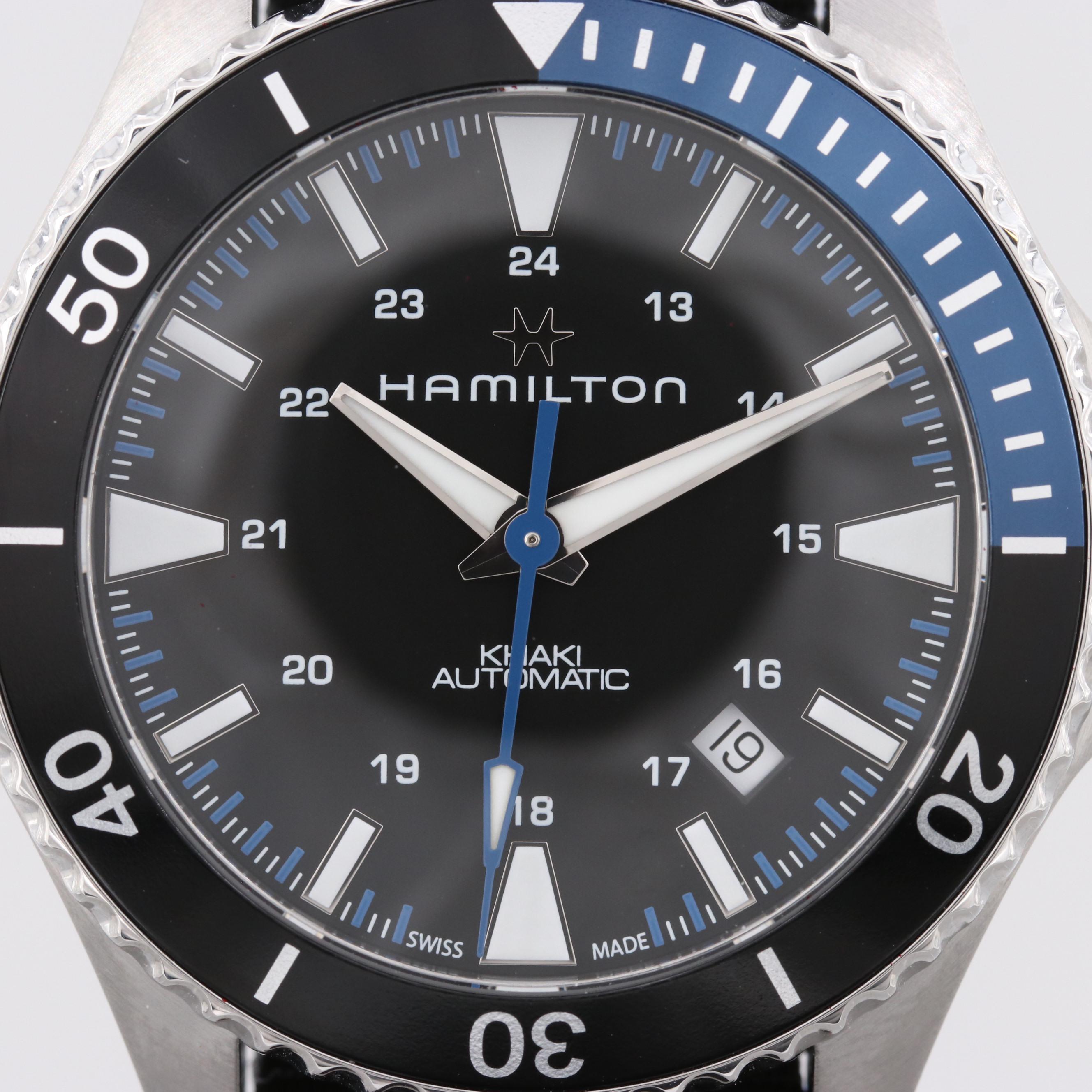 Hamilton Scuba Automatic Wristwatch With Batman Bezel and Black Dial | EBTH