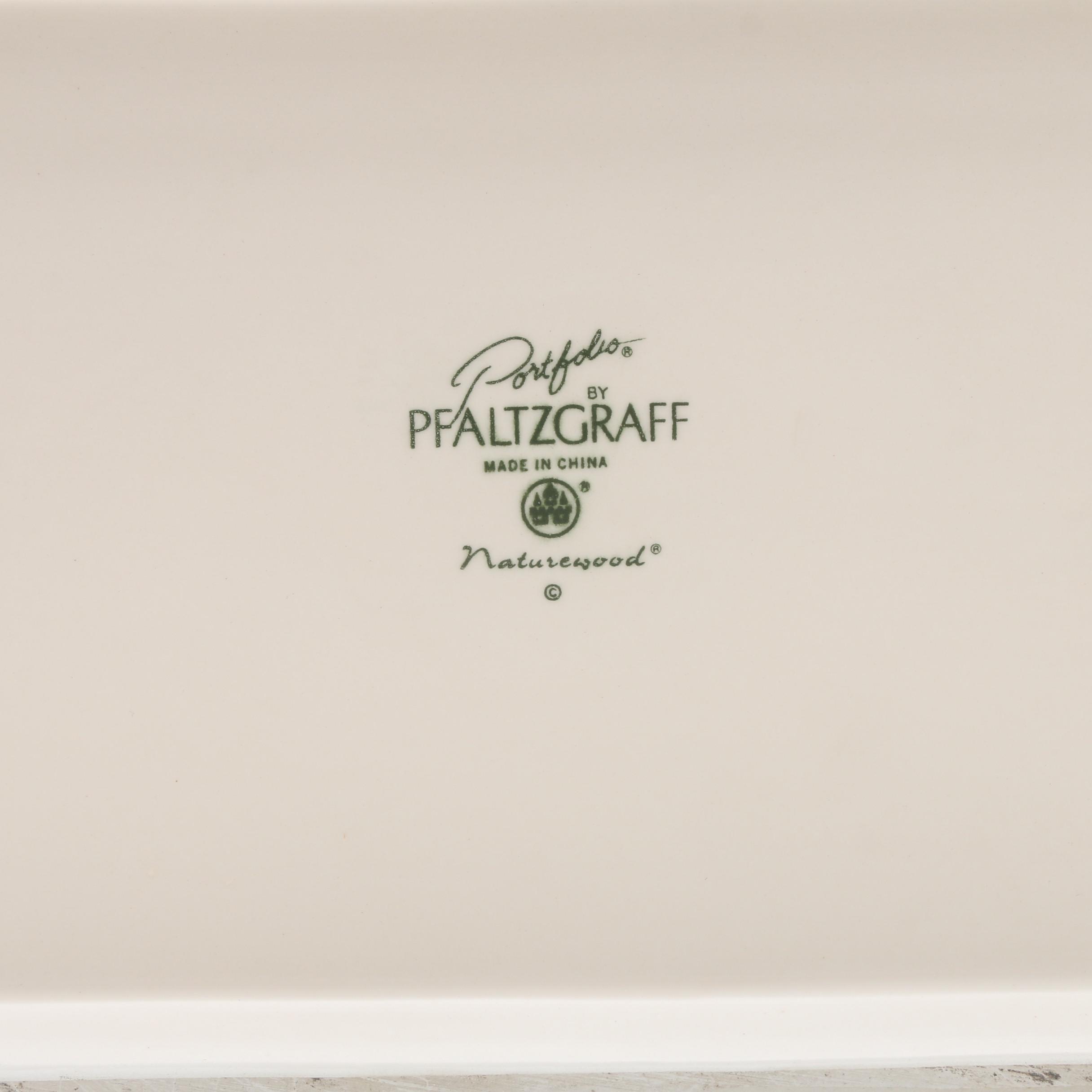 Potfolio by Pfaltzgraff "Naturewood" Ceramic Bread Box EBTH