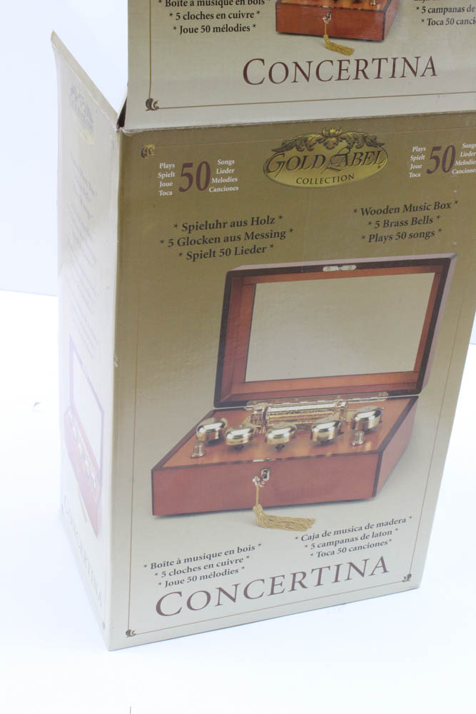 Gold Label Collection "Concertina" Music Box EBTH