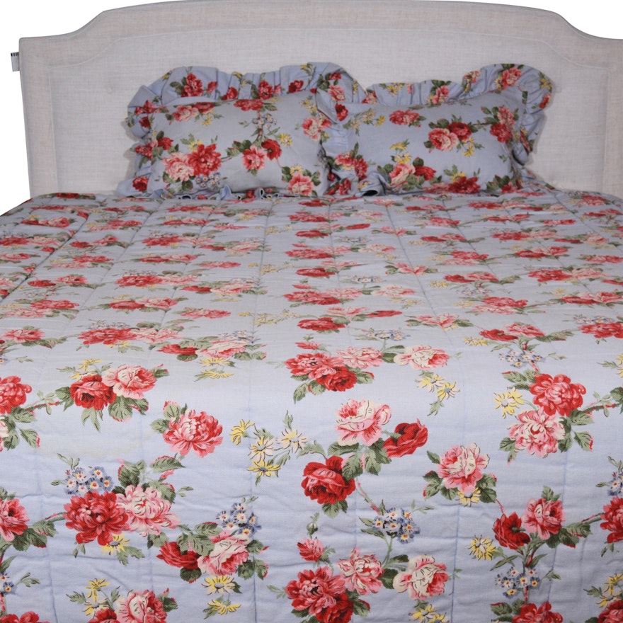 Ralph Lauren Queen Floral Comforter And Standard Pillow Shams Ebth