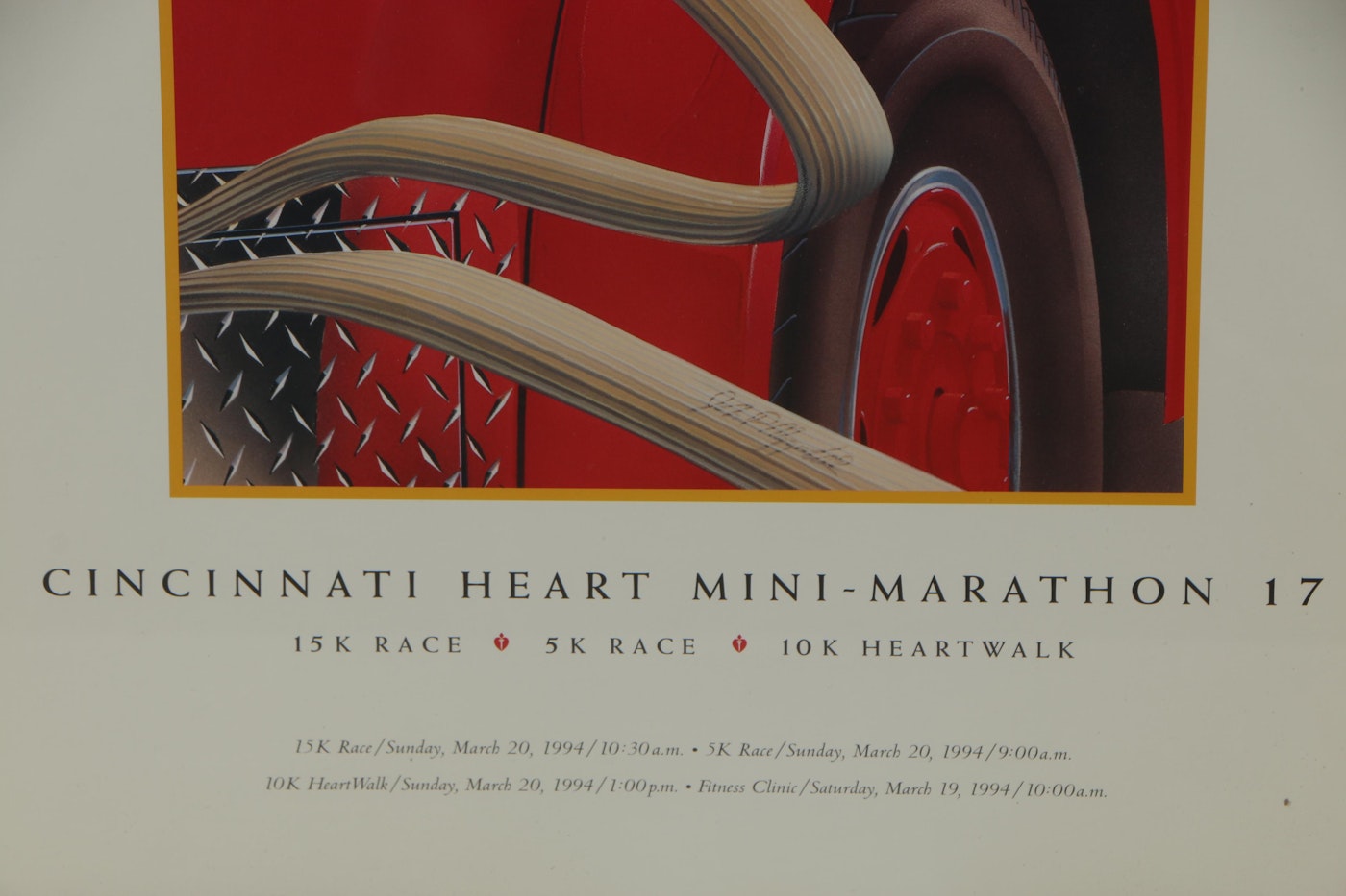 Cincinnati Heart MiniMarathon Poster after John Maggard EBTH