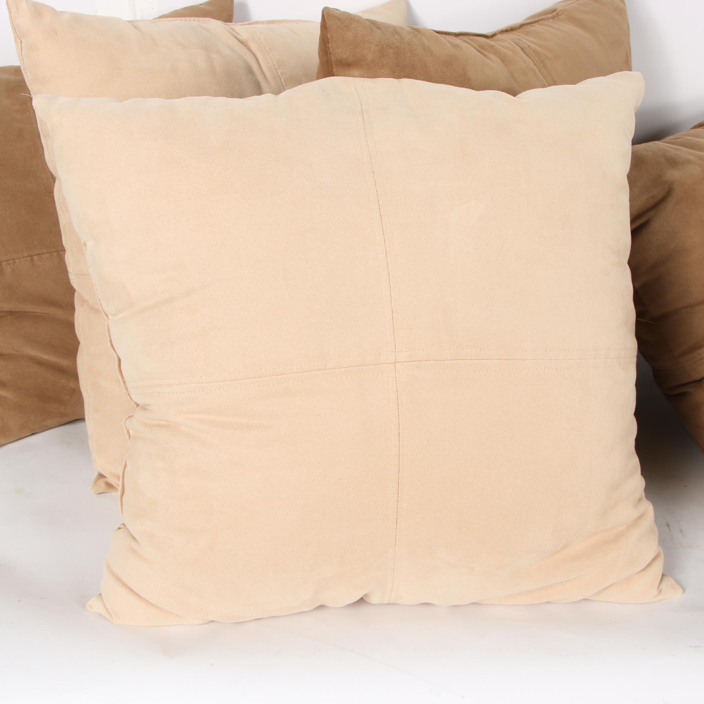Taupe and Light Brown Throw Pillows EBTH