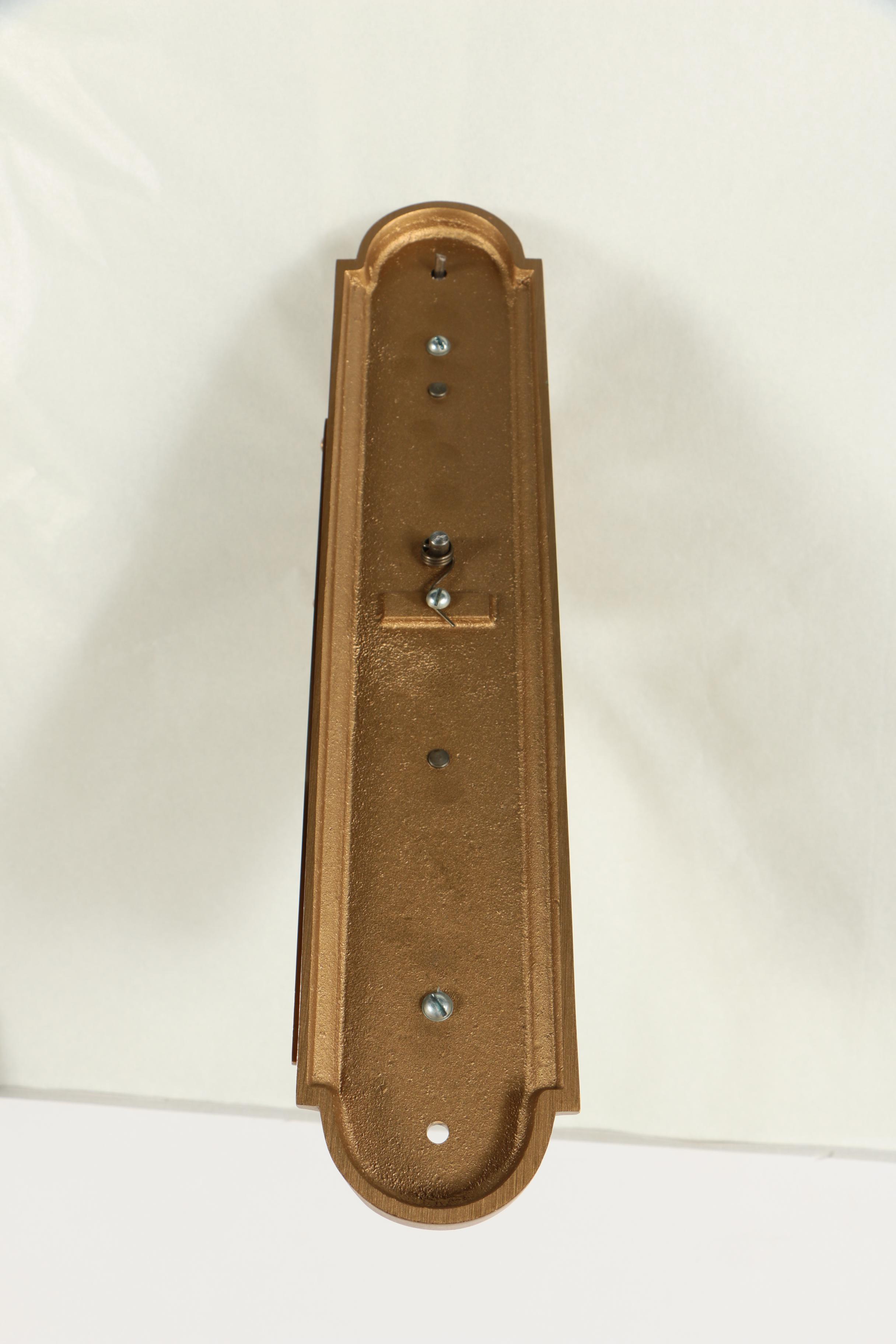 Triple Brass Bell Mount with Wall Banner EBTH