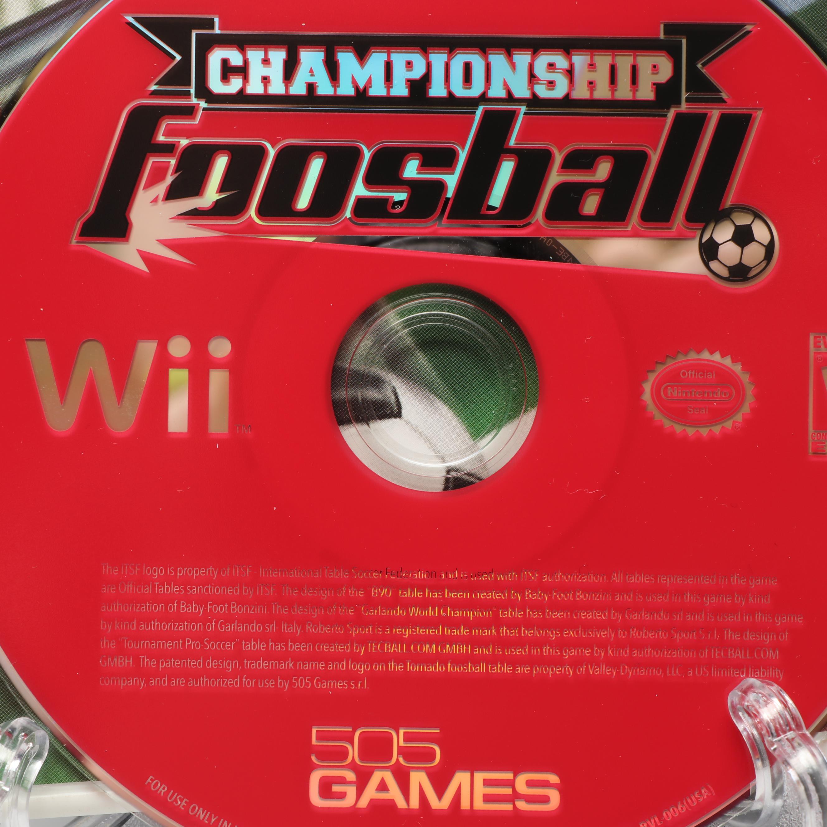 Nintendo Wii Console and "Championship Foosball" Video Game EBTH
