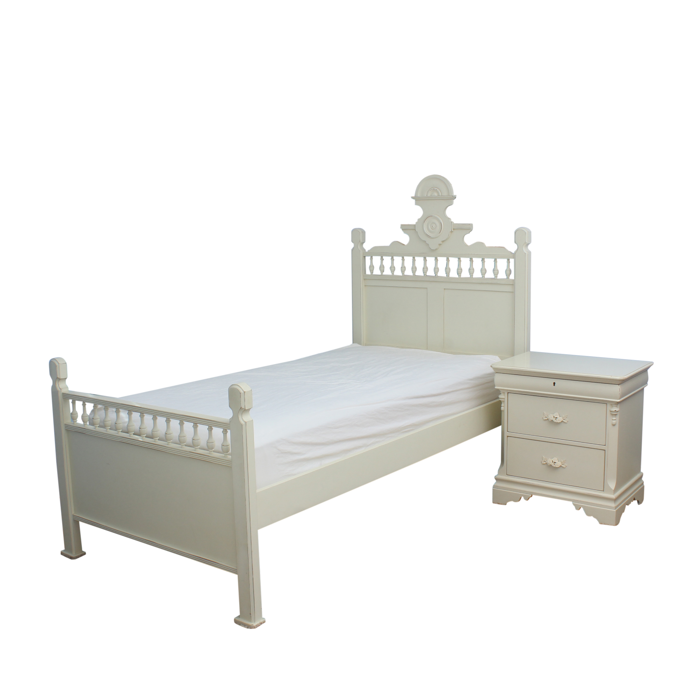 Betsy Cameron For Lexington Twin Size Bed Frame And Nightstand