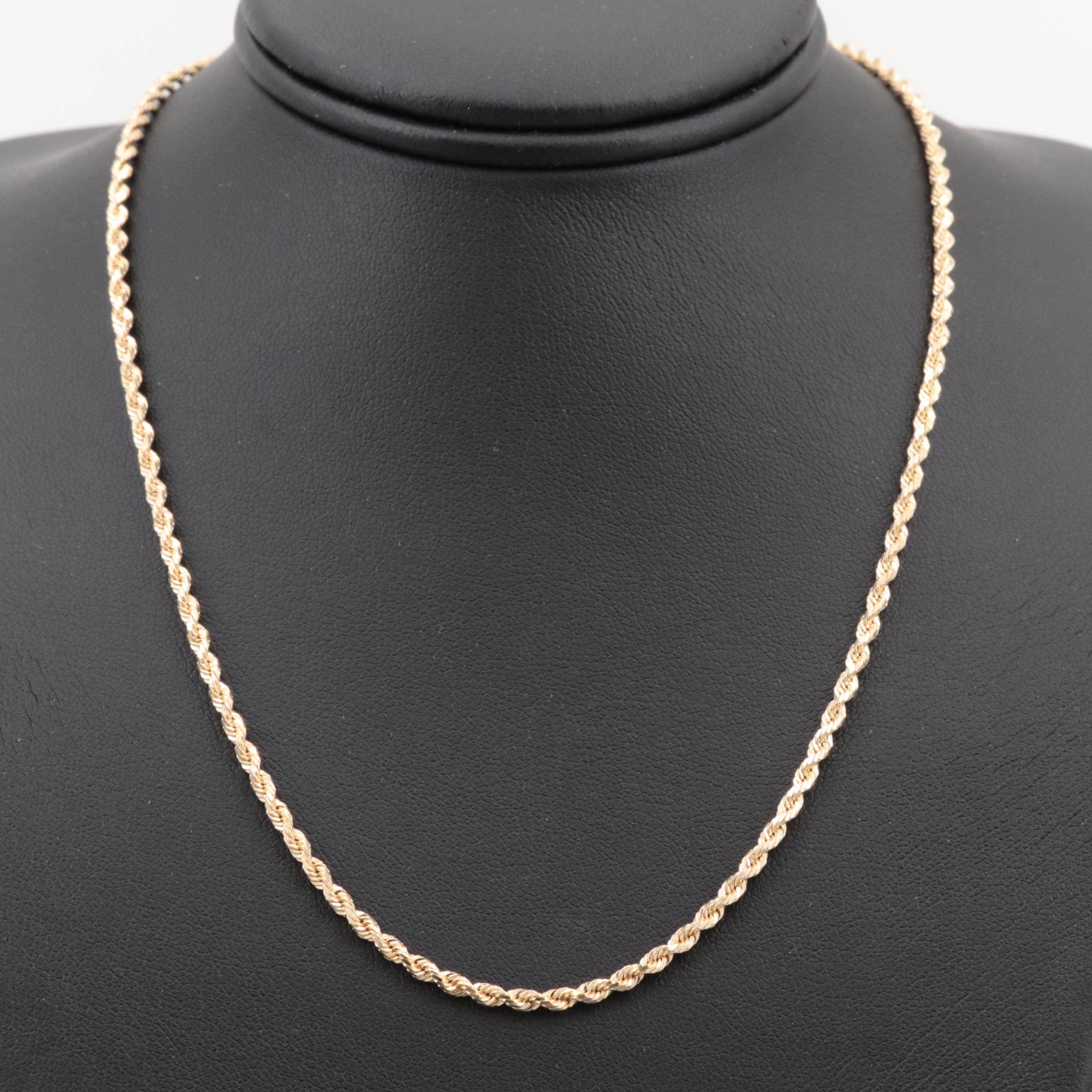 michael anthony 14k gold rope chain