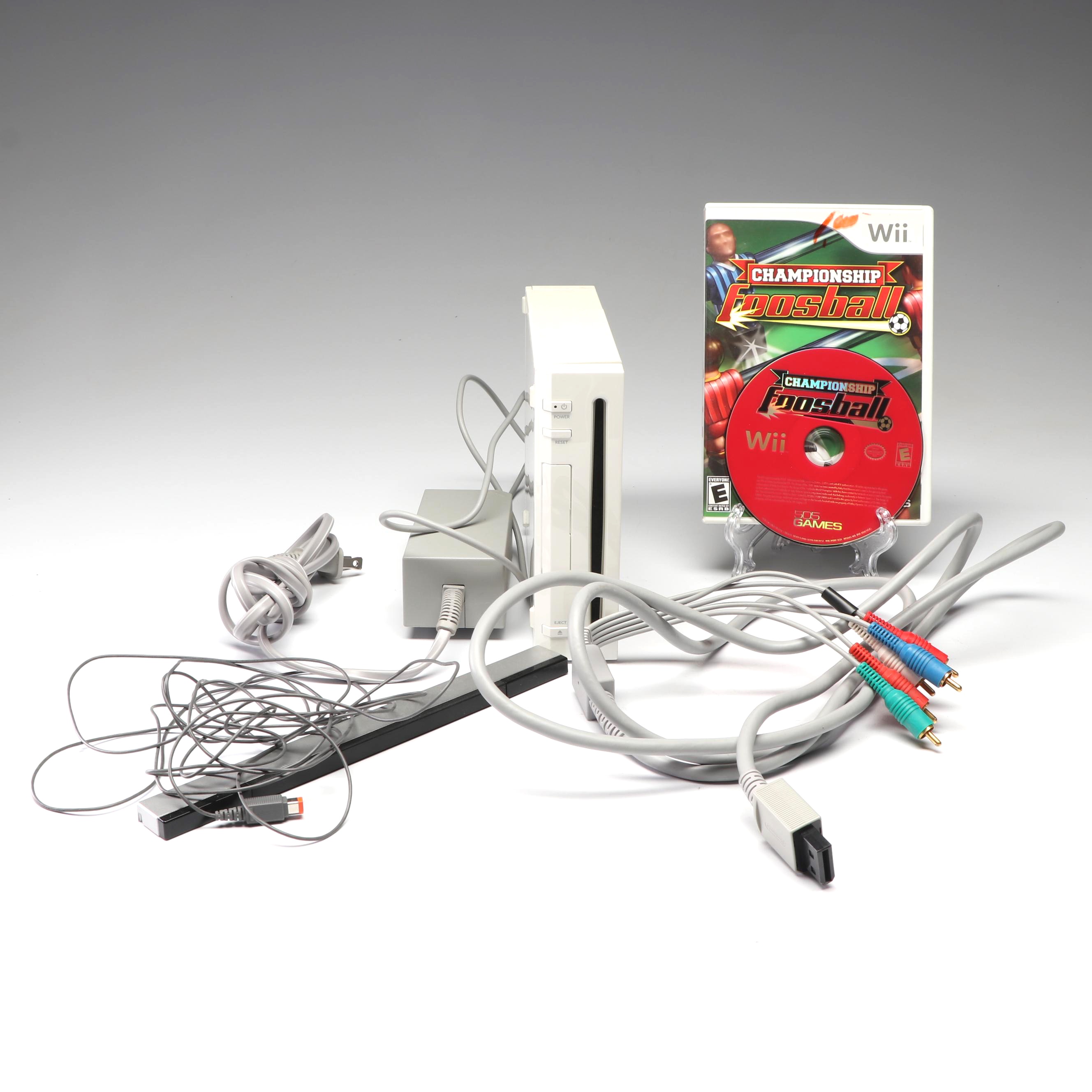 Nintendo Wii Console and "Championship Foosball" Video Game EBTH