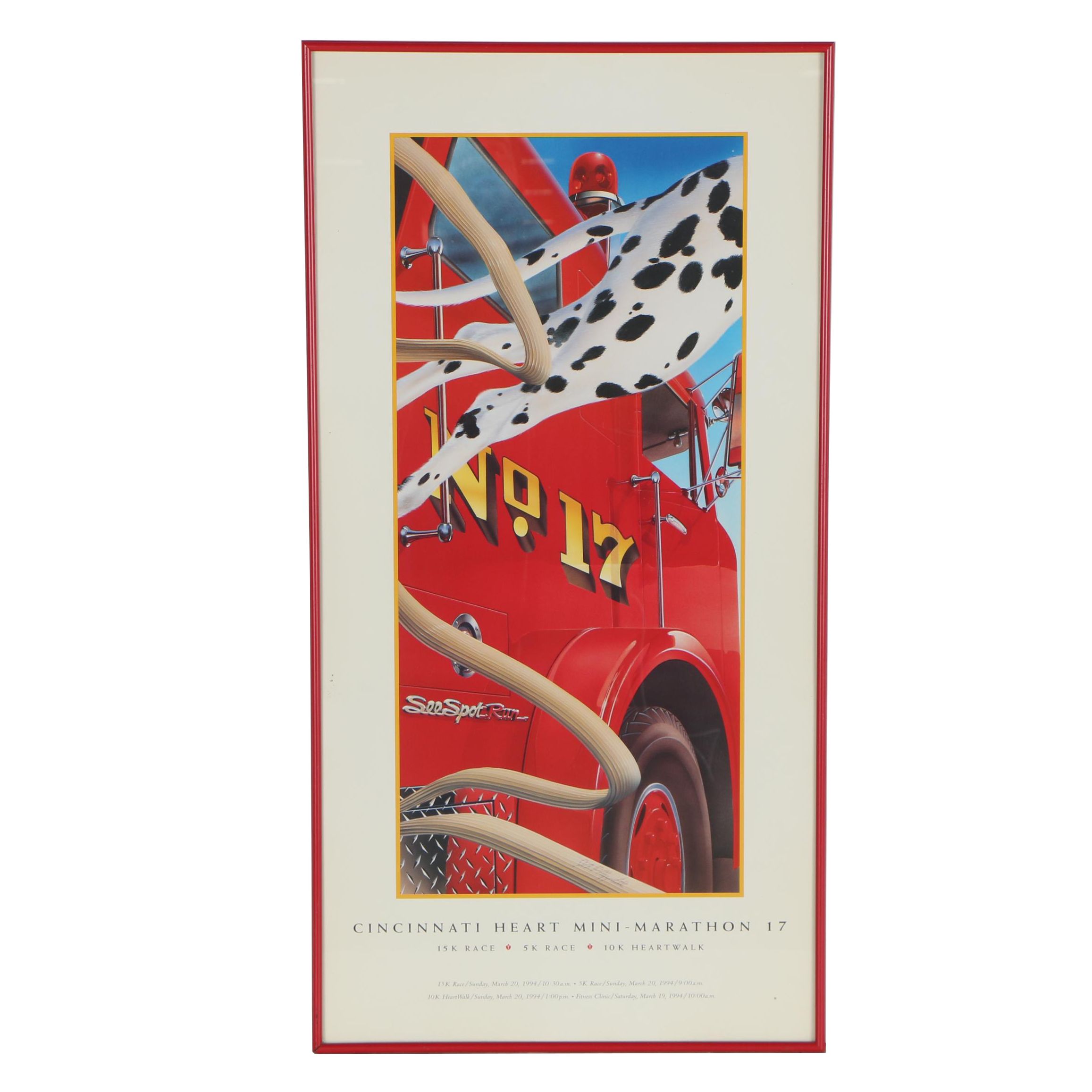 Cincinnati Heart MiniMarathon Poster after John Maggard EBTH