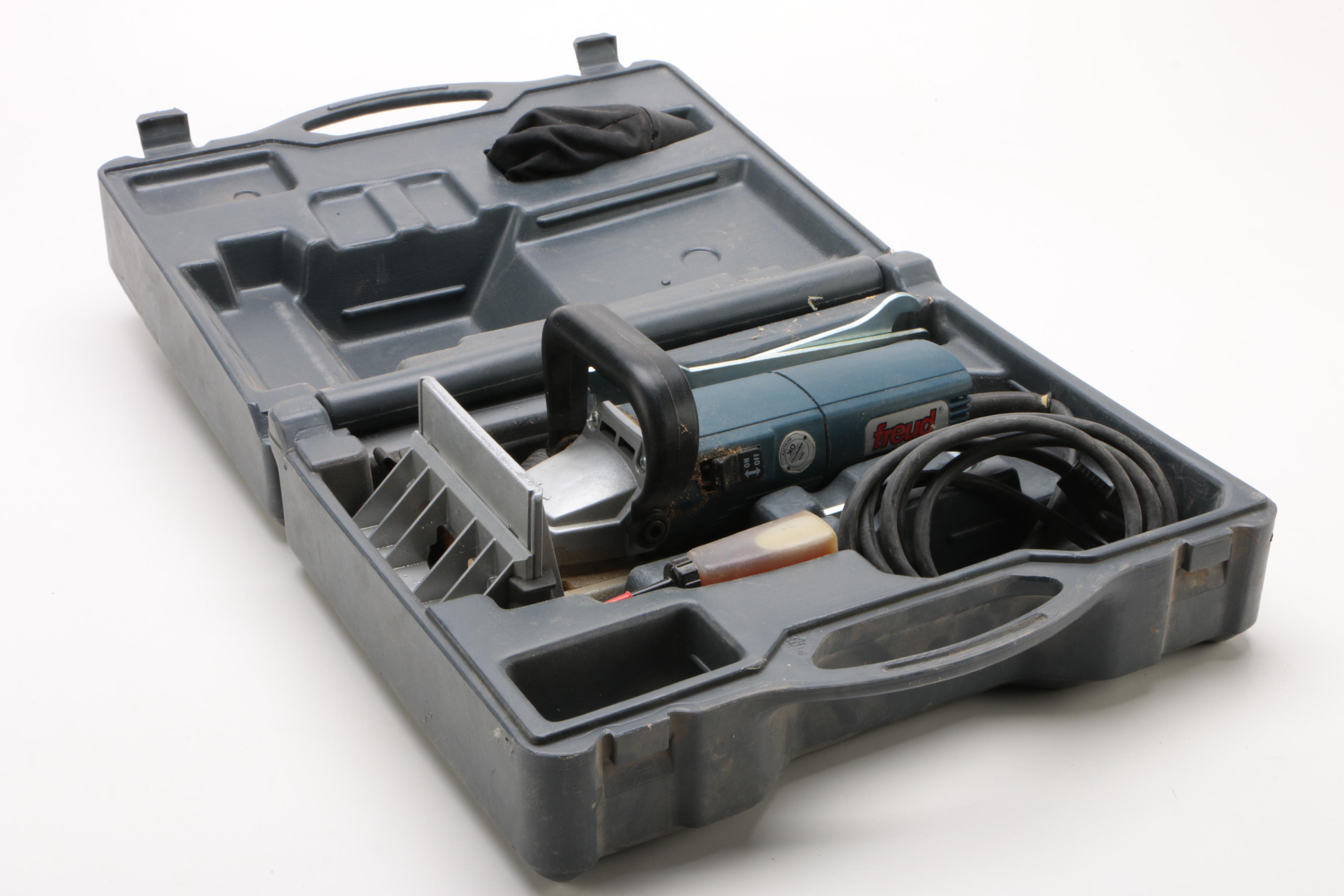 Freud 4" Biscuit Joiner Machine JS100A with Case EBTH