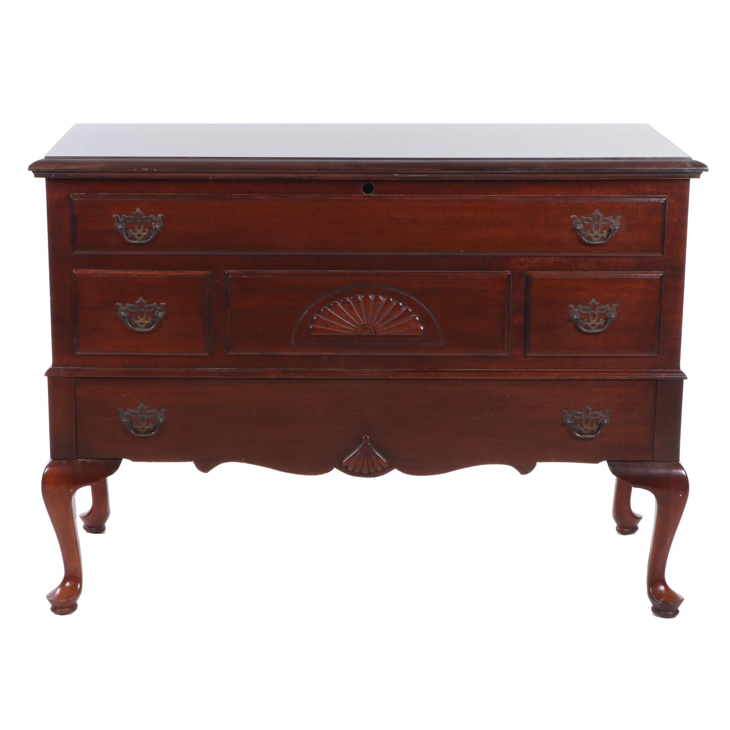 Lane "Colonial Lowboy" Mahogany Cedar Chest, Mid 20th Century EBTH