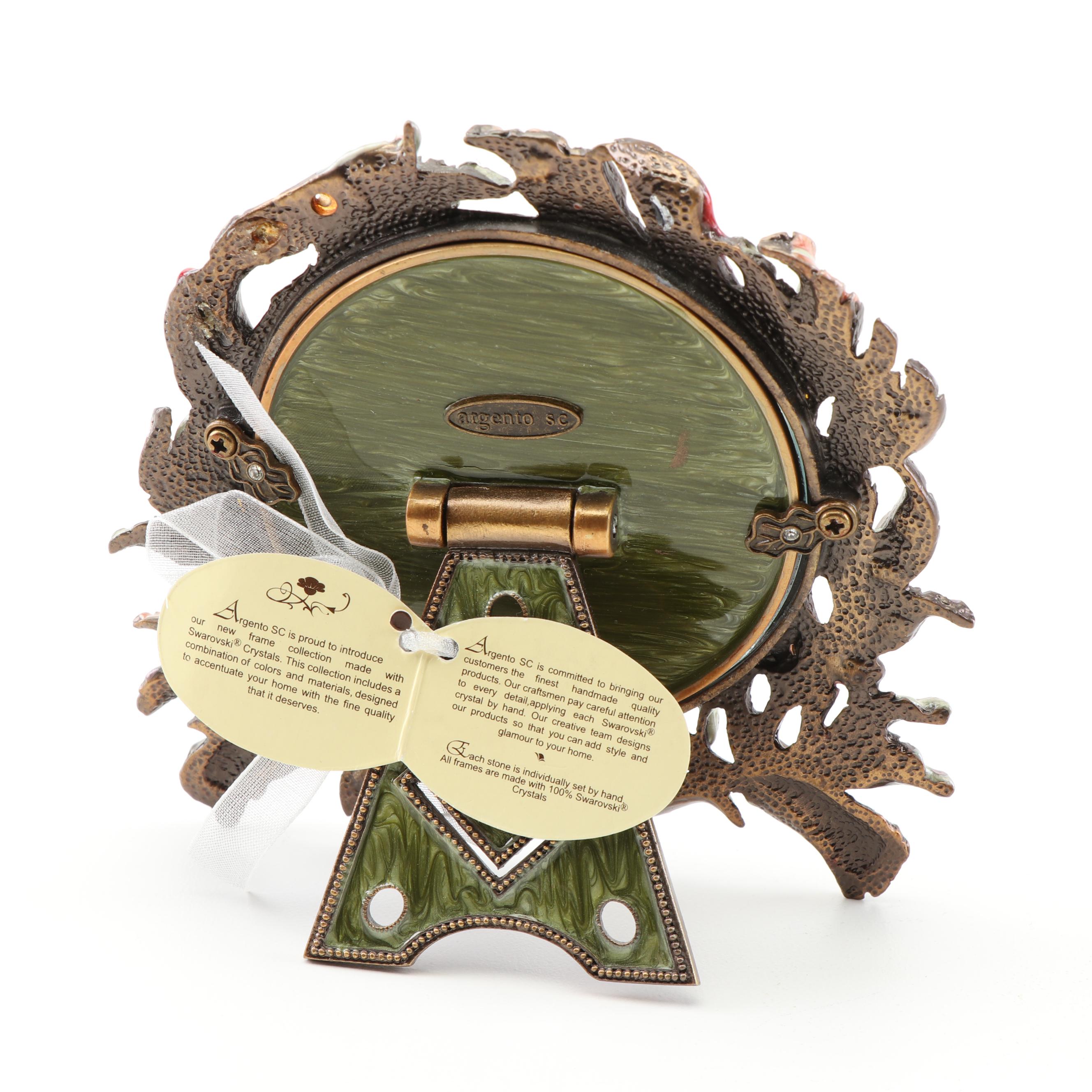 Argento SC Enamel Picture Frames With Swarovski Crystals EBTH