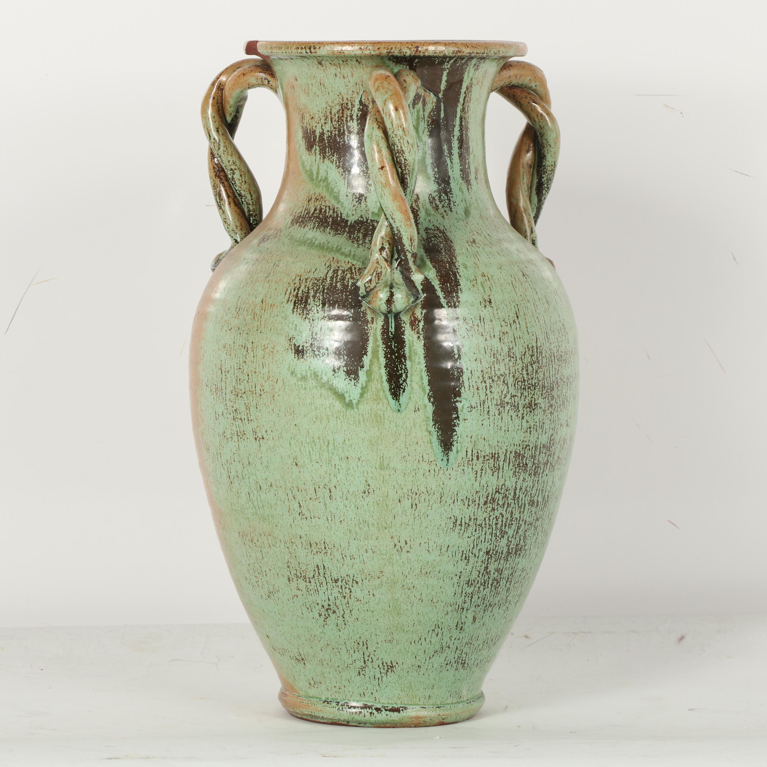 A.R. Cole Pottery Thrown Stoneware Floor Vase EBTH