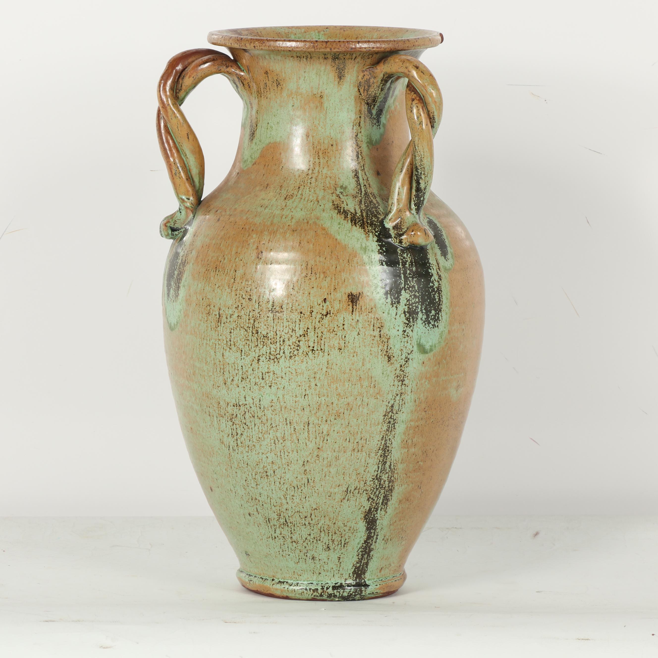 A.R. Cole Pottery Thrown Stoneware Floor Vase EBTH