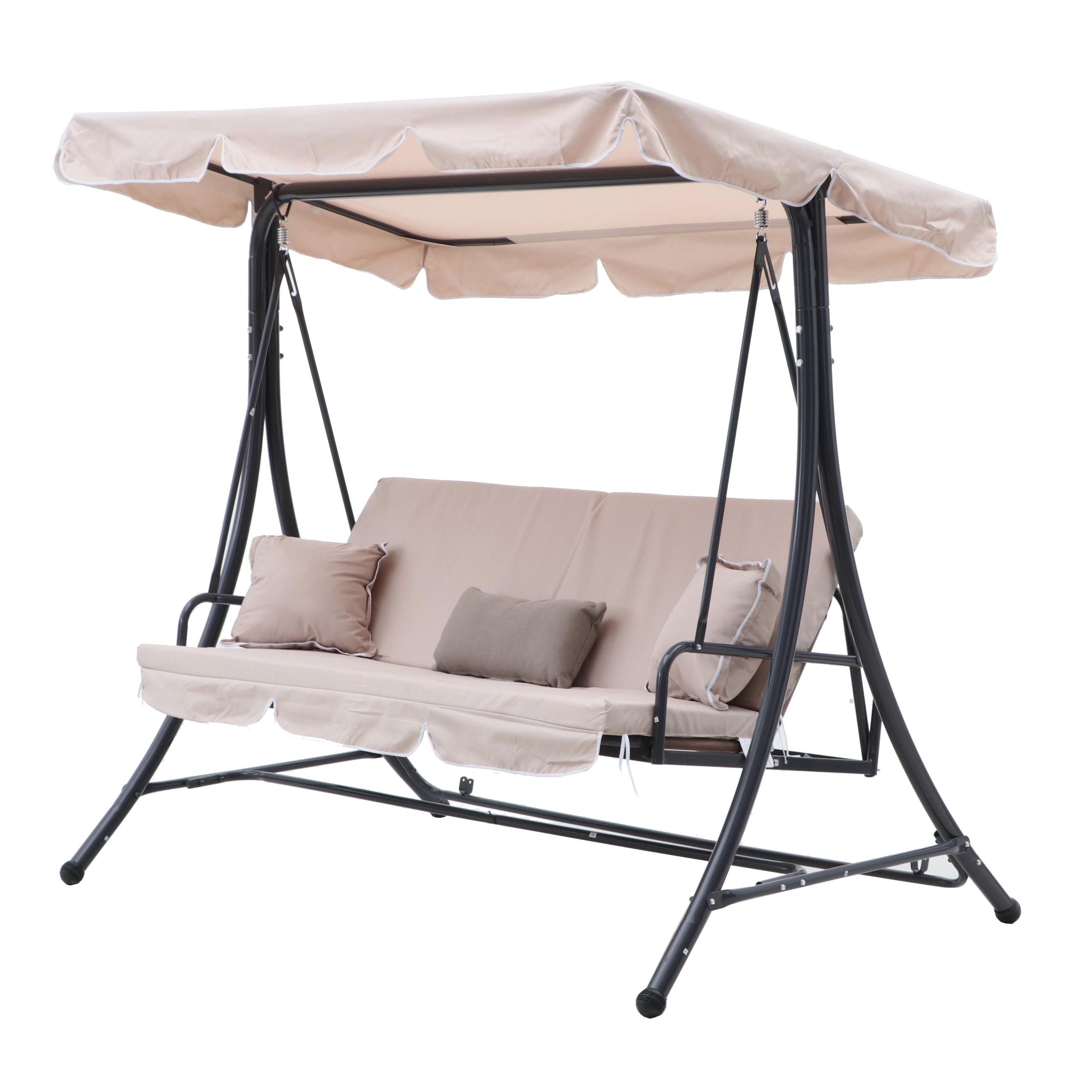 Coral Coast All Weather Canopy Porch Swing Daybed From Hayneedle