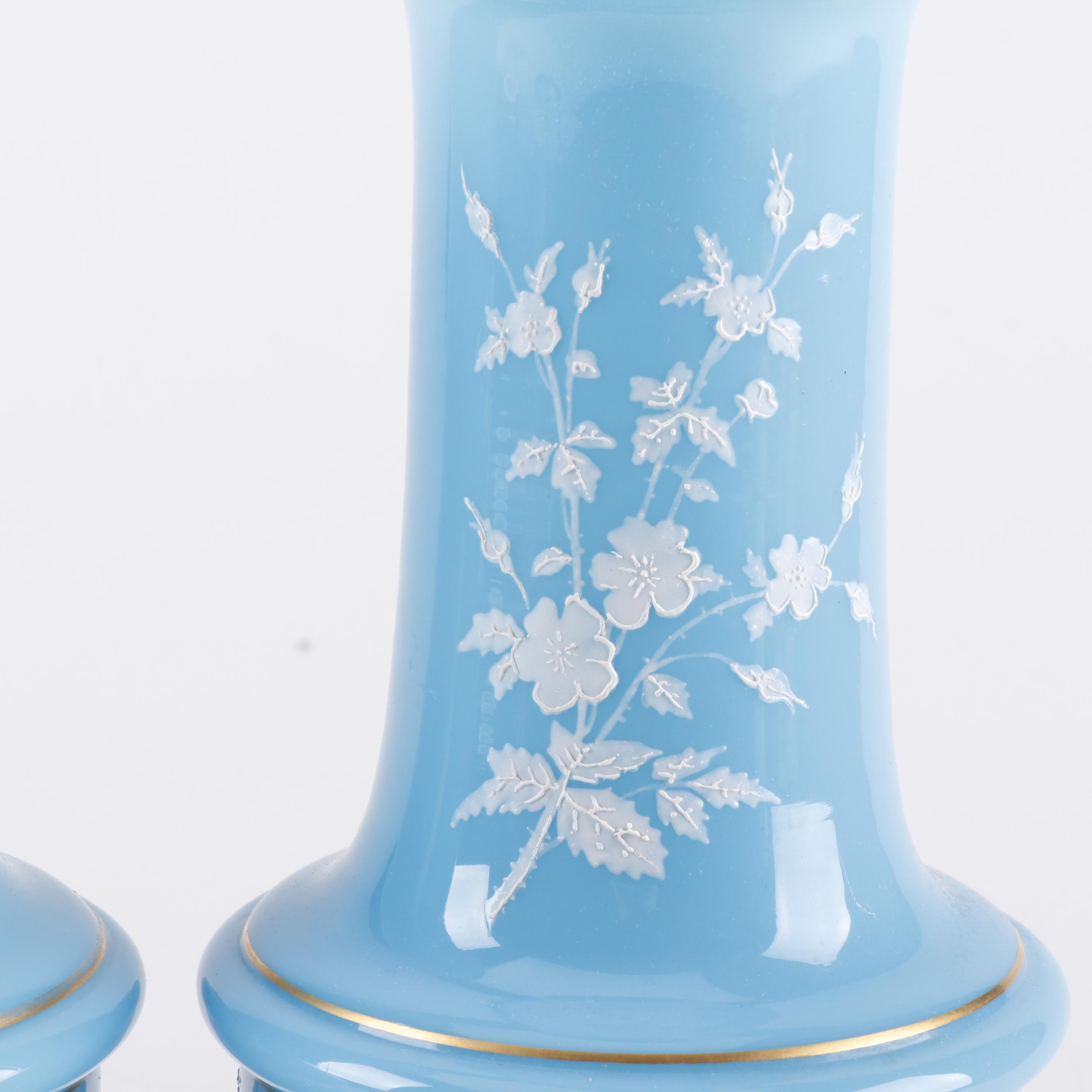 Victorian Bristol Glass Vases EBTH
