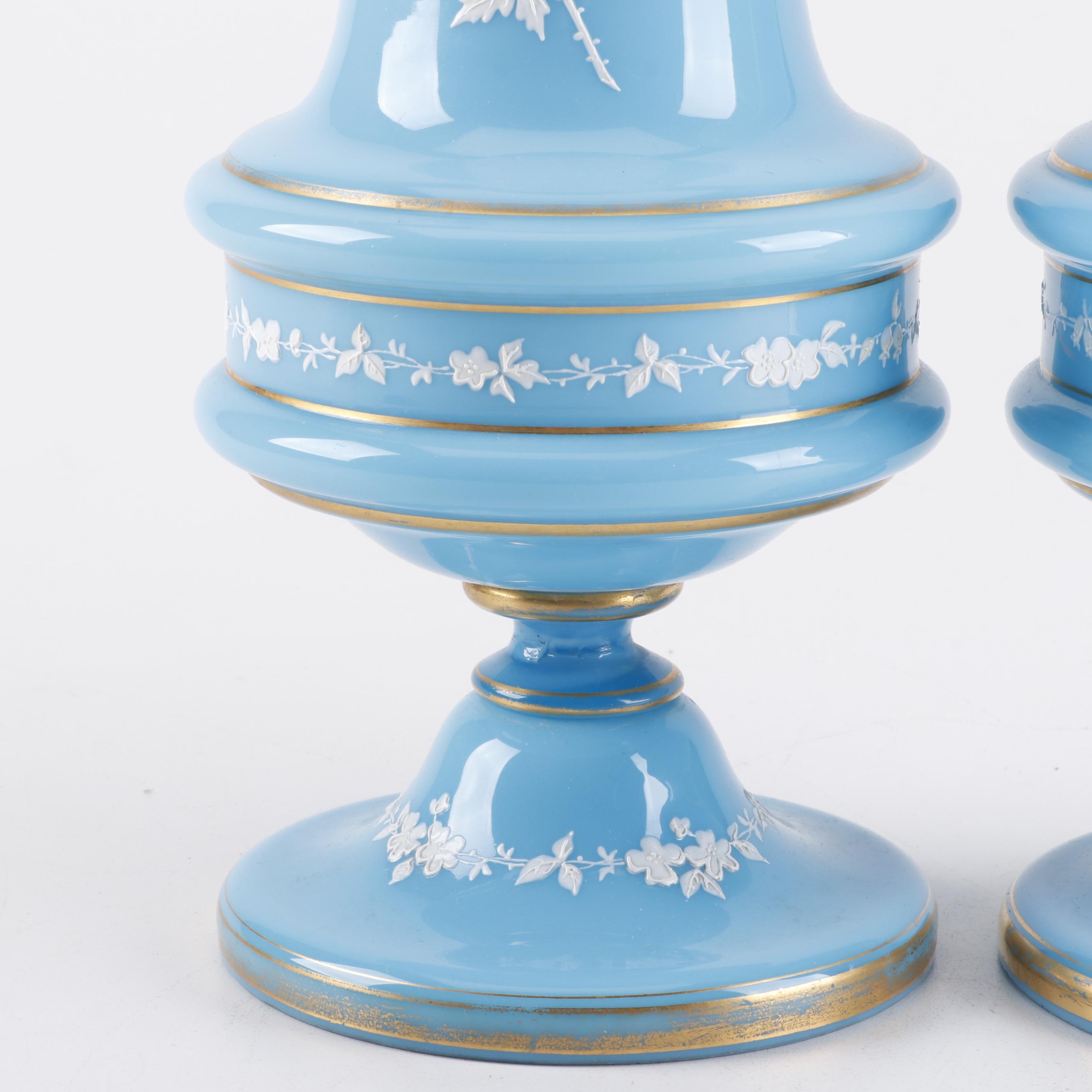 Victorian Bristol Glass Vases EBTH