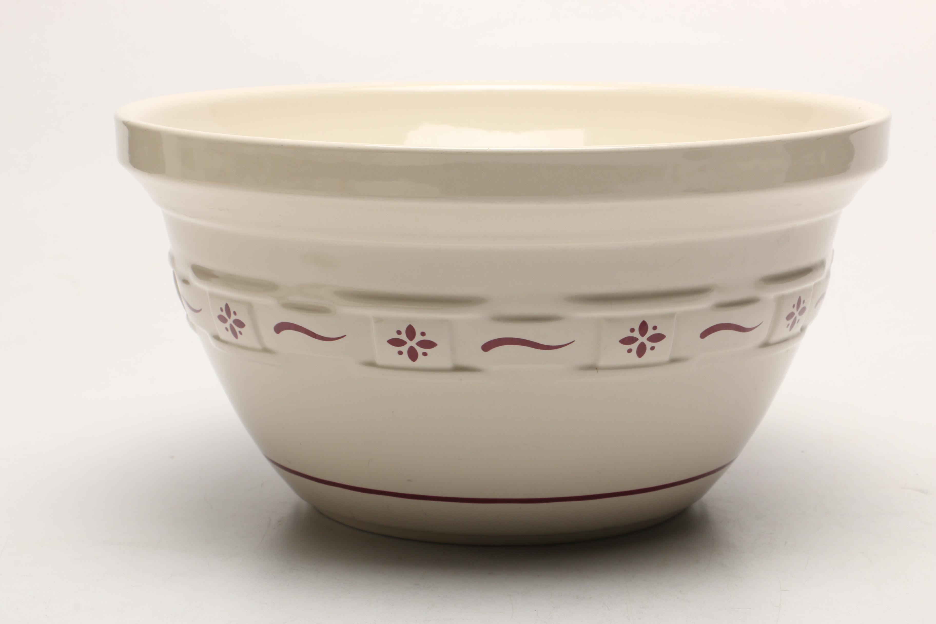Longaberger Mixing Bowls and Superior Hall Dinnerware EBTH