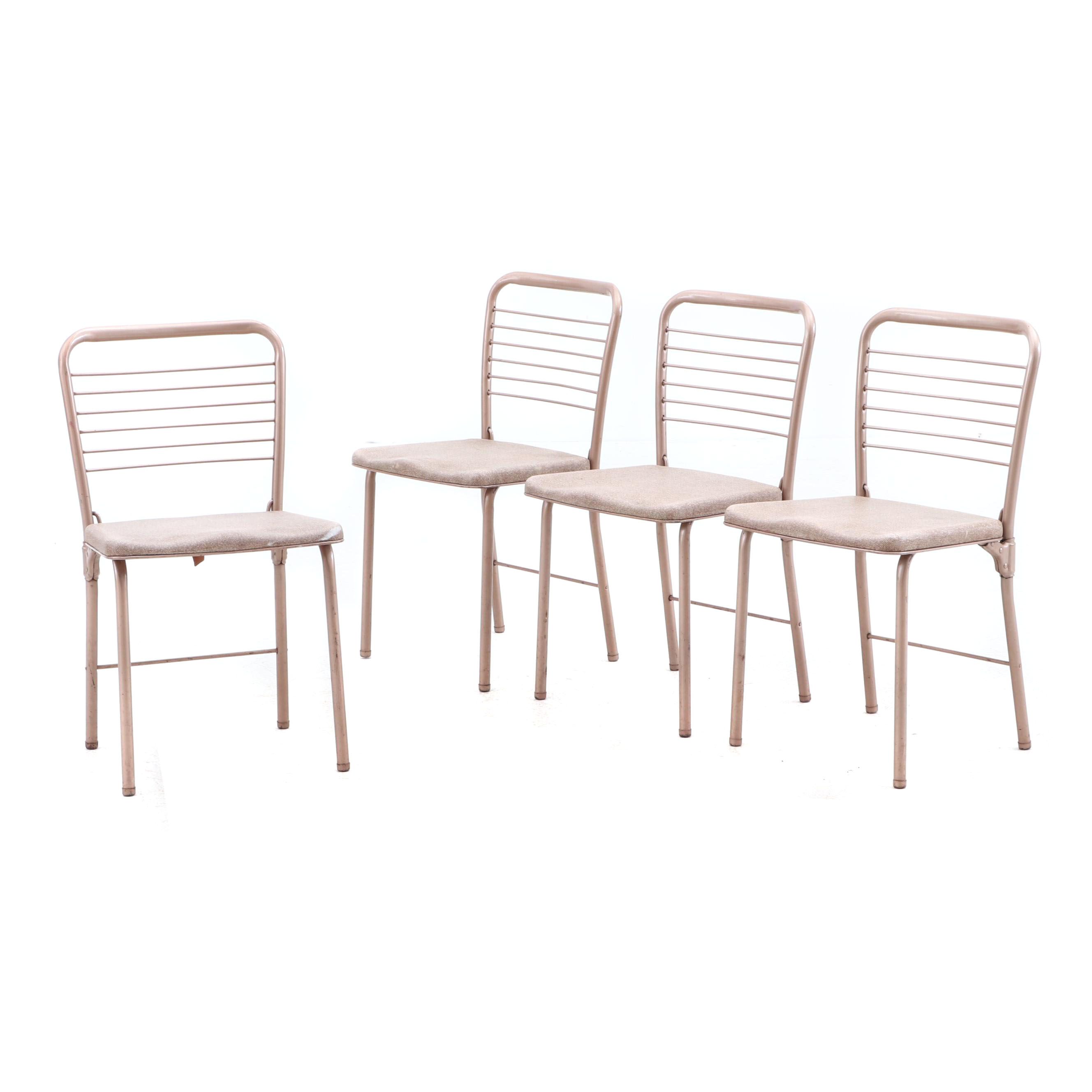 Vintage Cosco Fashion Fold Metal Folding Chairs From The