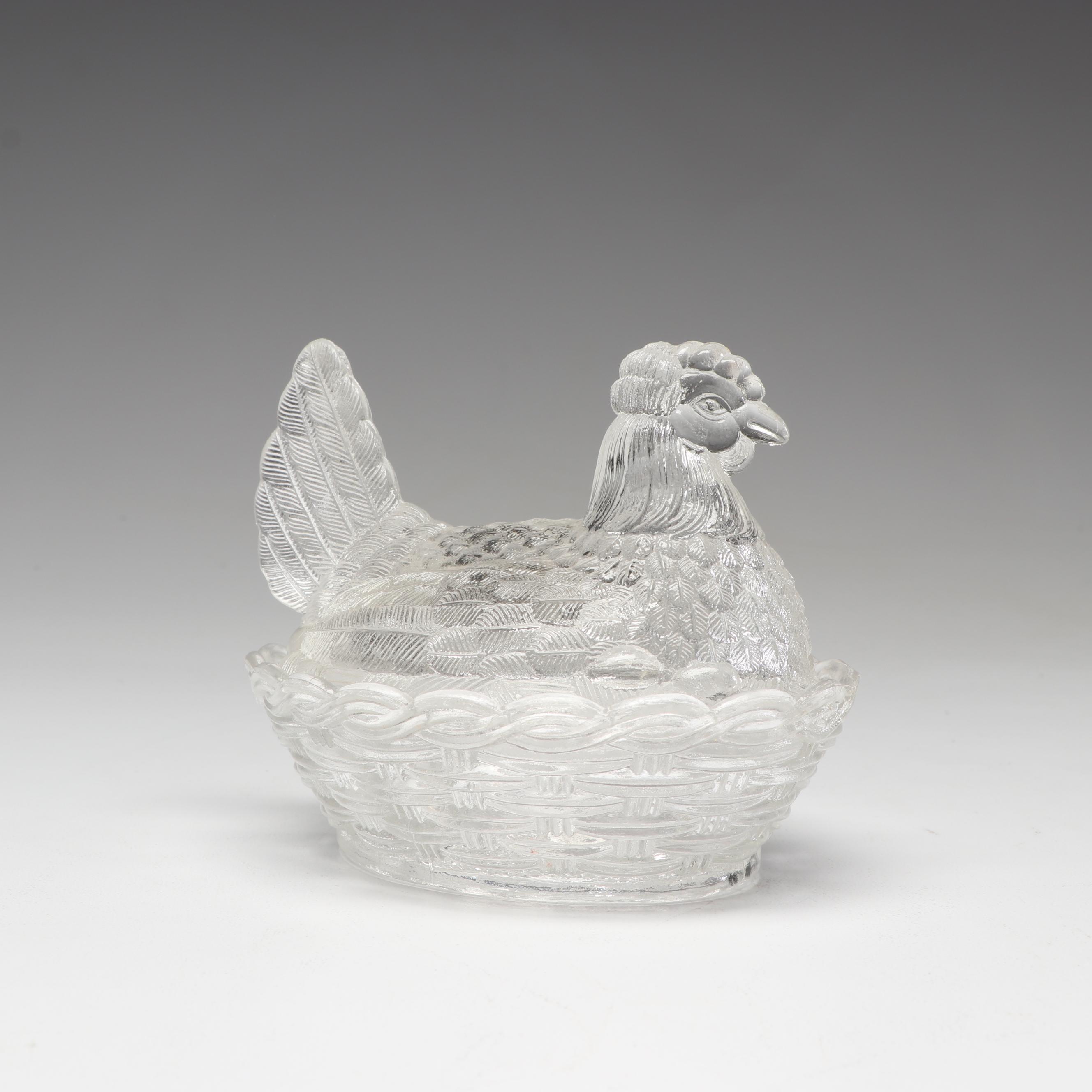 Vintage Kitchenware Including Baking Dish and Bombay Crystal Lidded