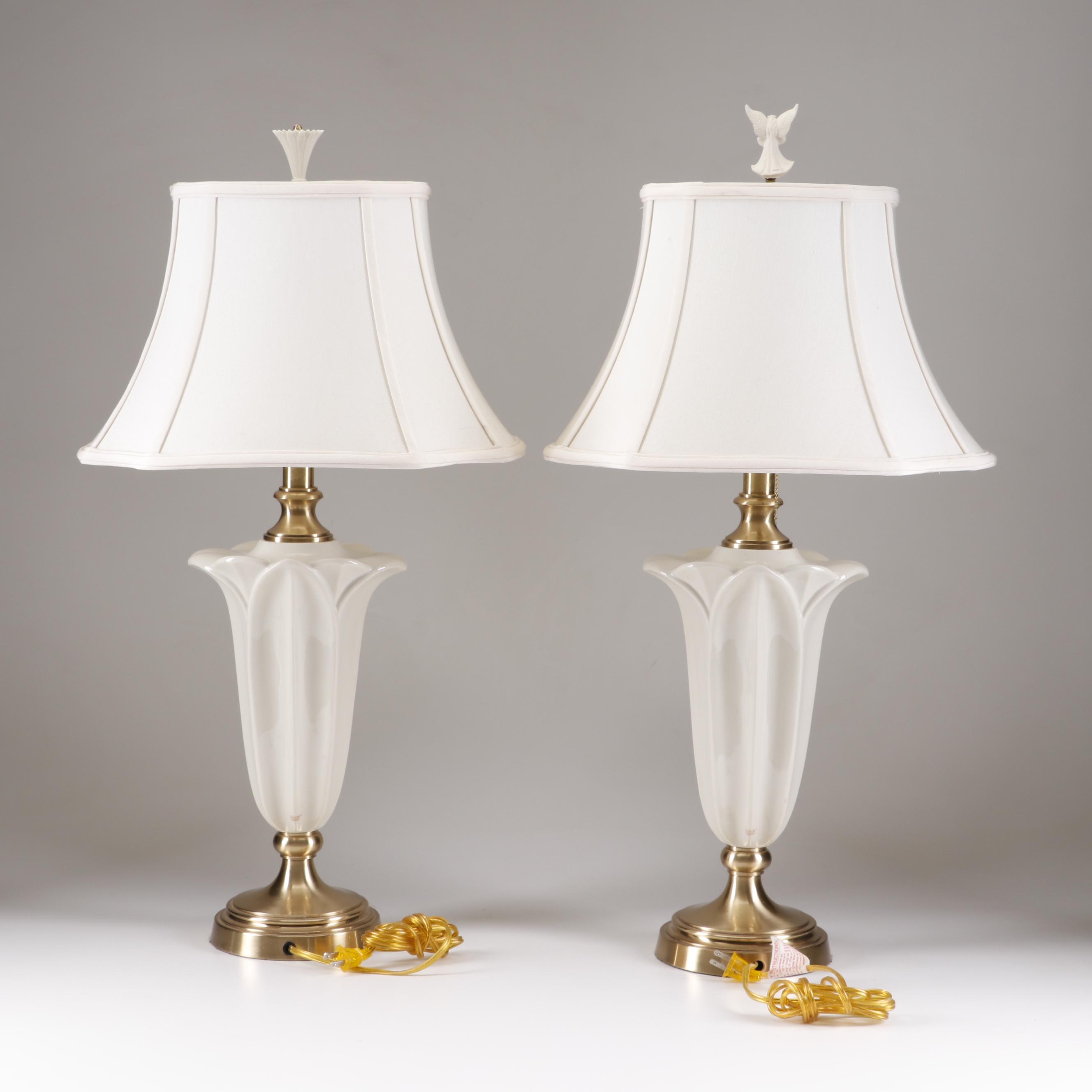 Lenox Lighting for Quoizel Porcelain Table Lamps EBTH
