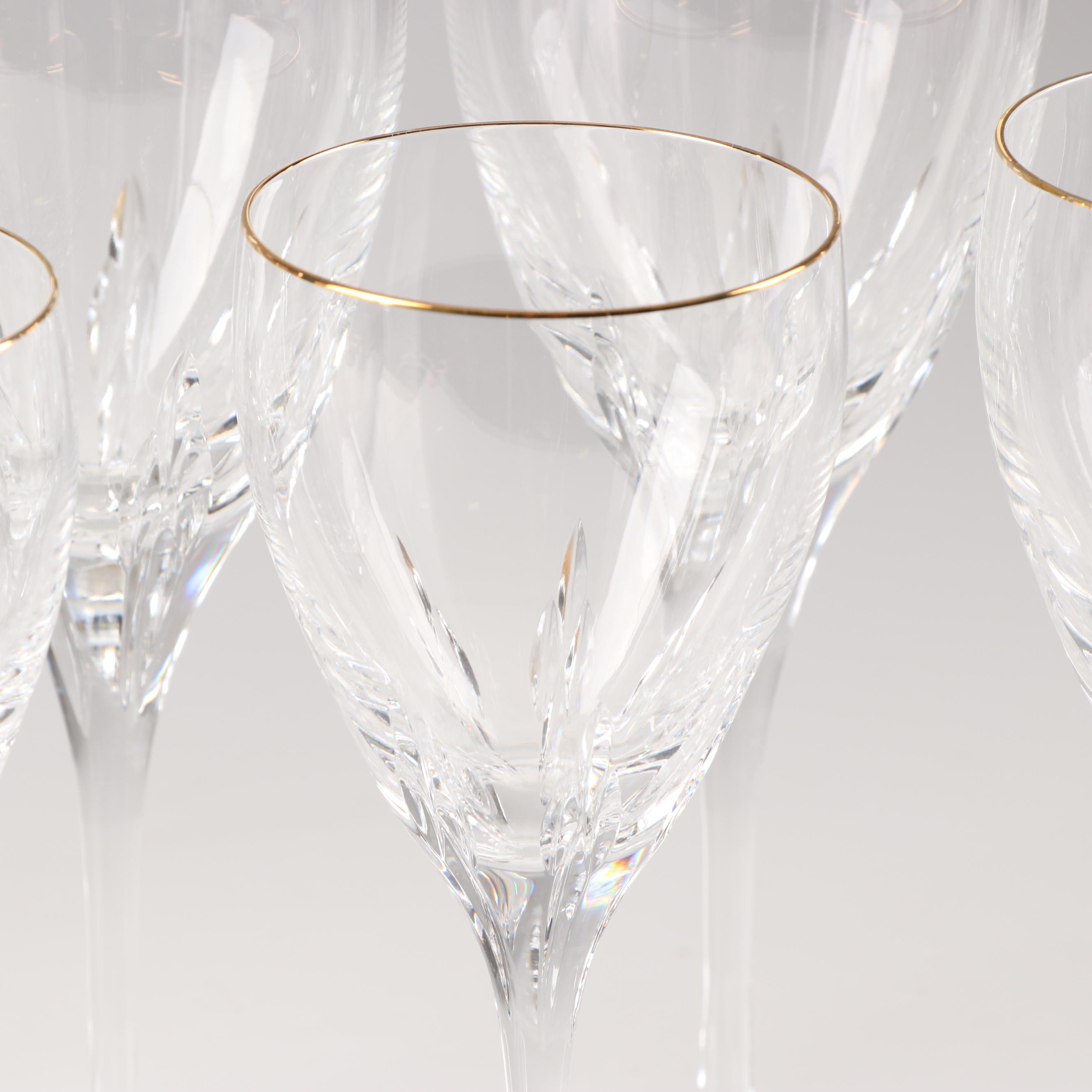 Lenox "Firelight Gold" Stemware EBTH