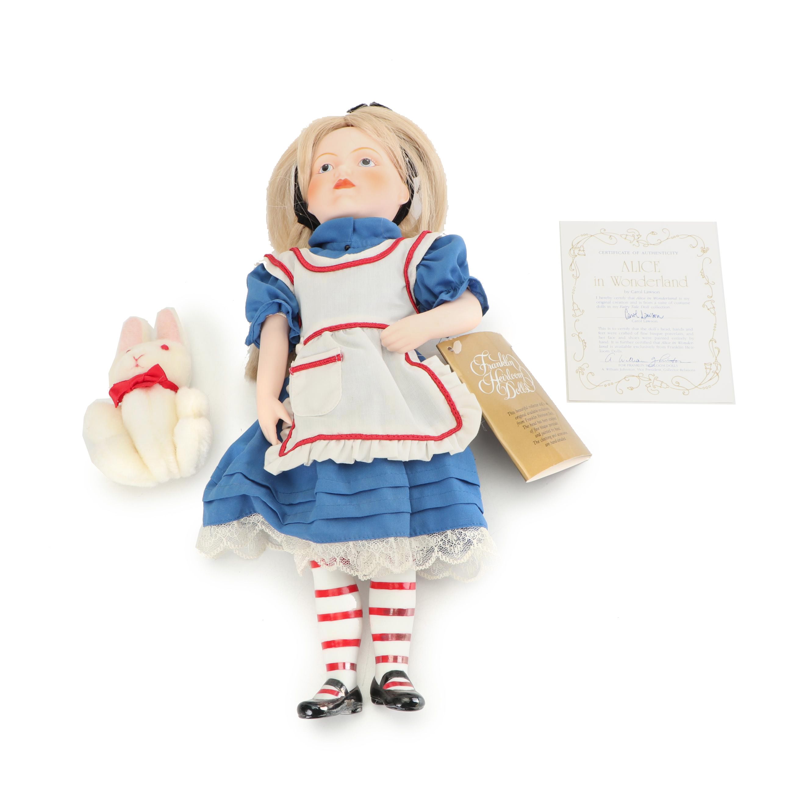 franklin heirloom dolls alice in wonderland