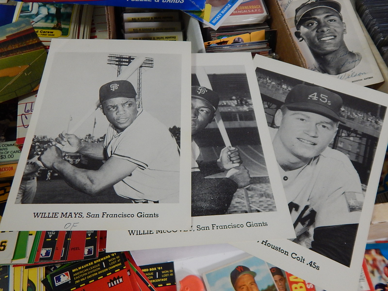 Large Sports Card and Memorabilia Collection with Baseball and Football