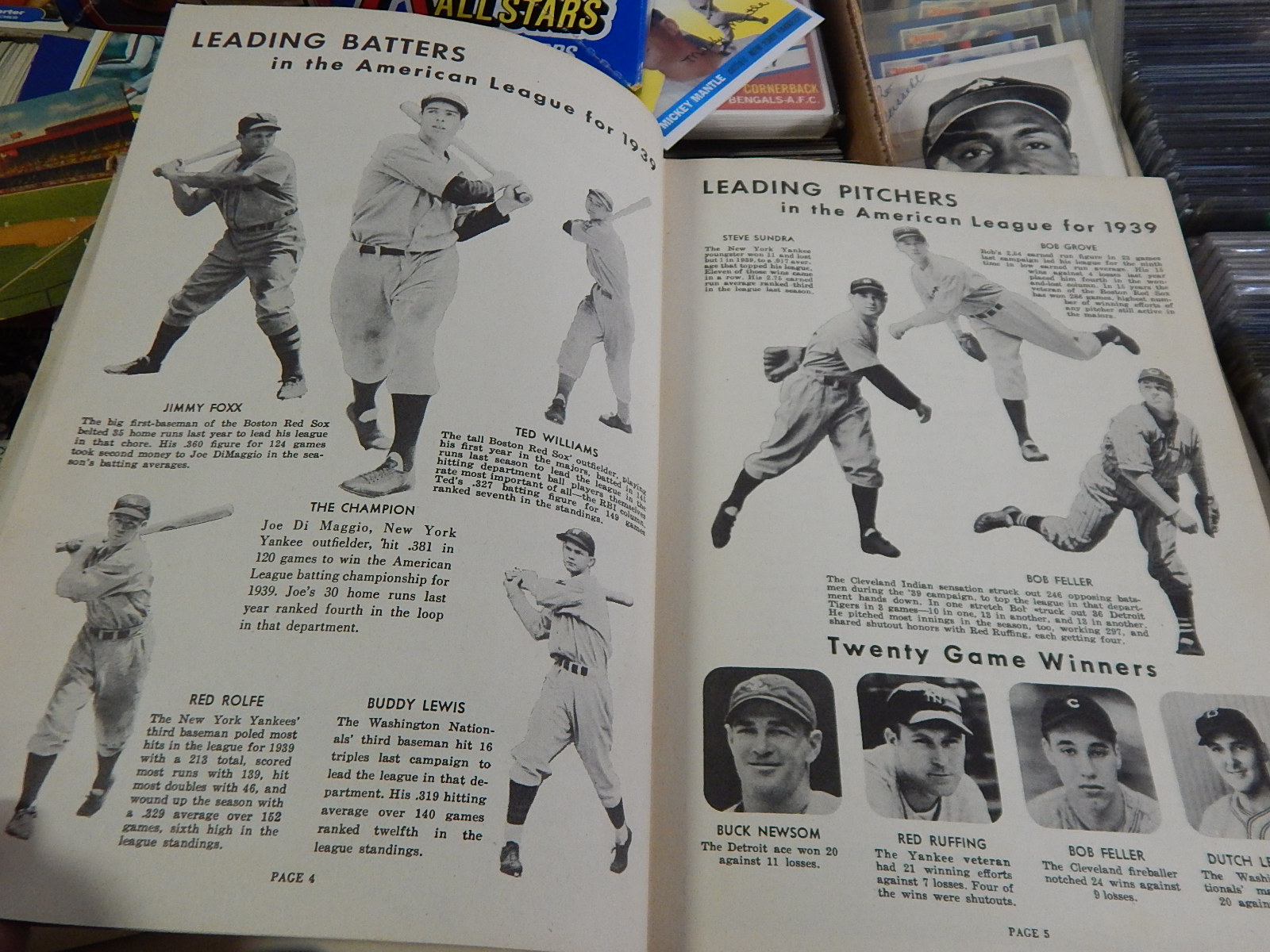 Large Sports Card and Memorabilia Collection with Baseball and Football