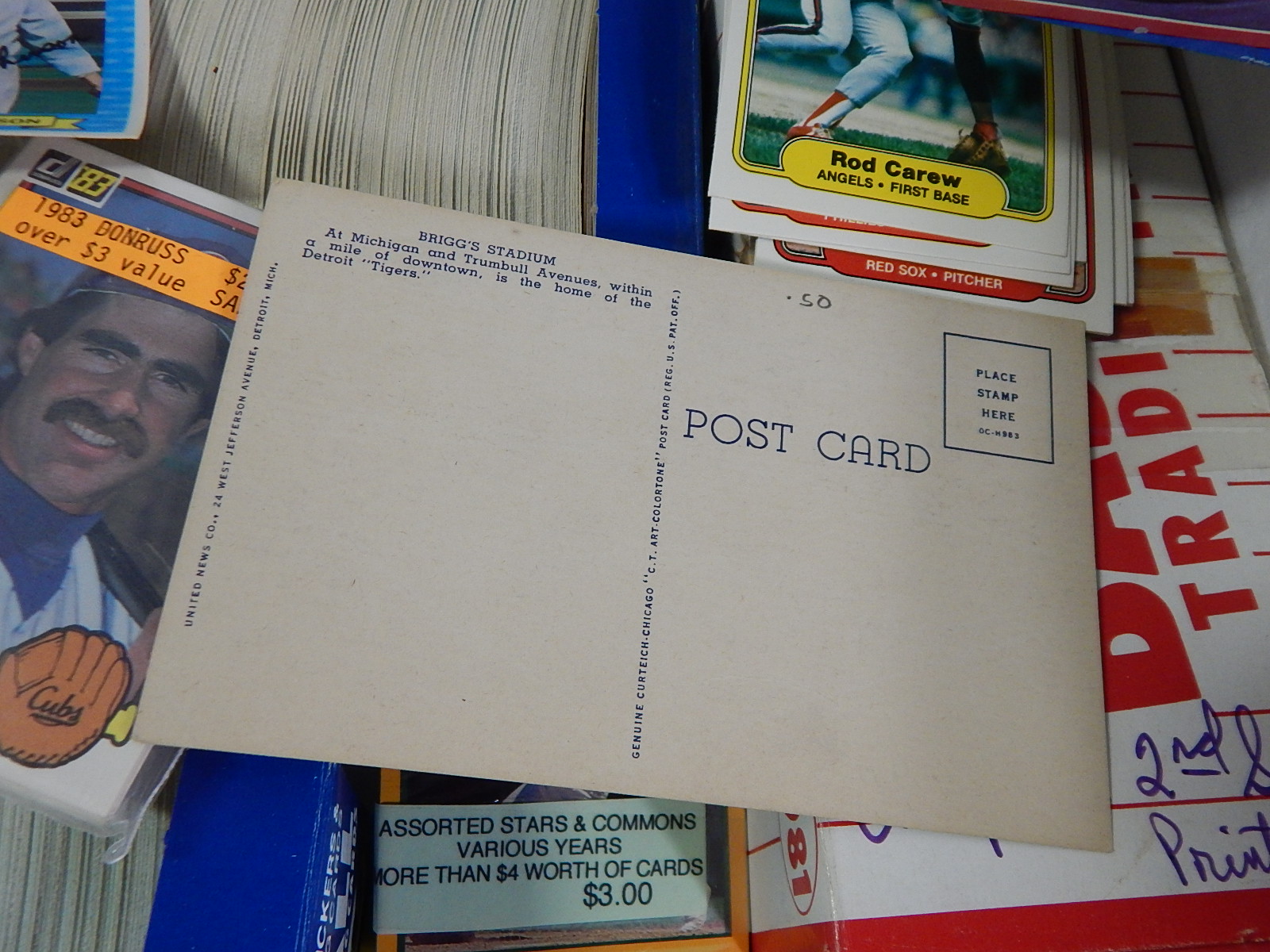 Large Sports Card and Memorabilia Collection with Baseball and Football