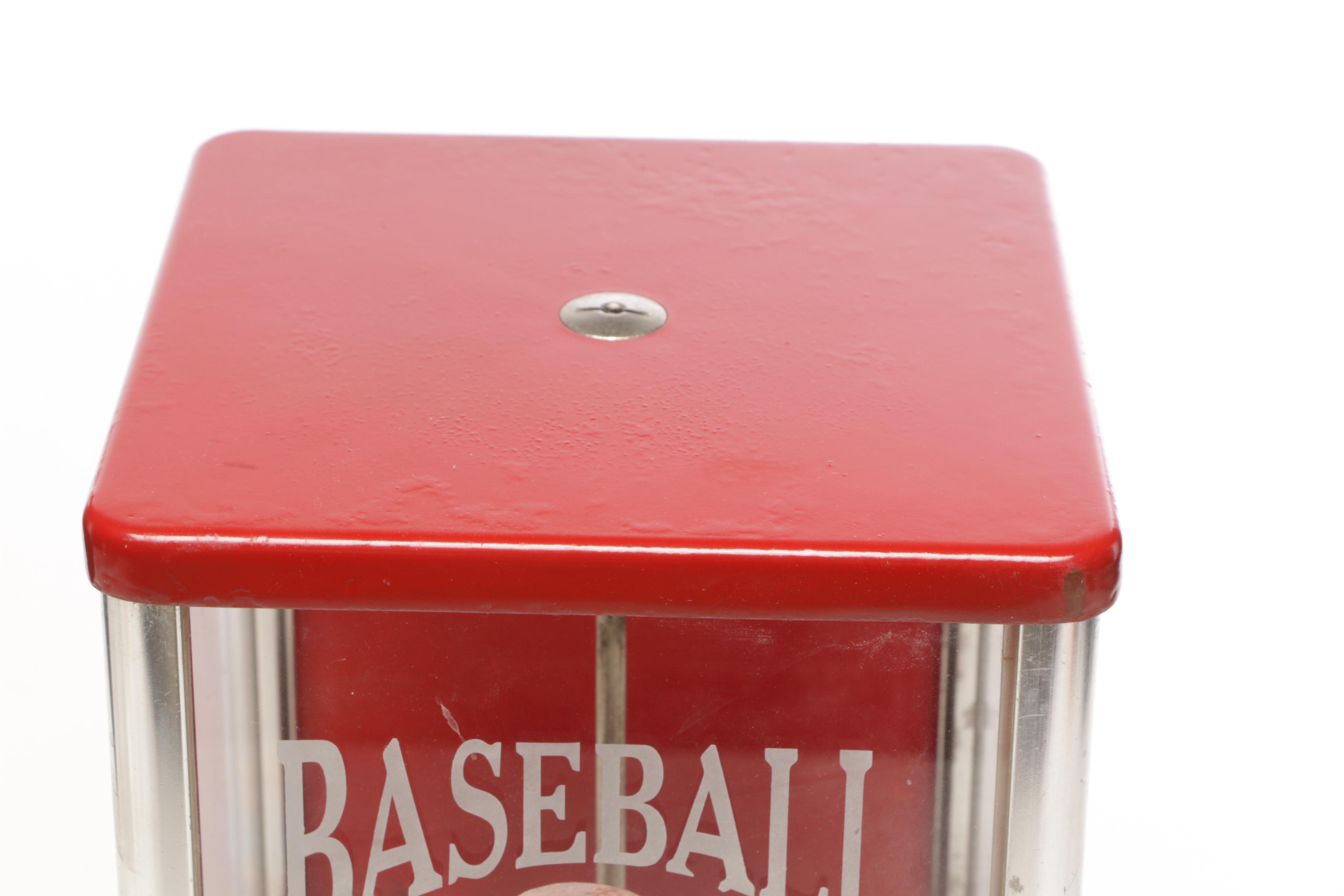 Baseball Table Top Gumball Machine EBTH