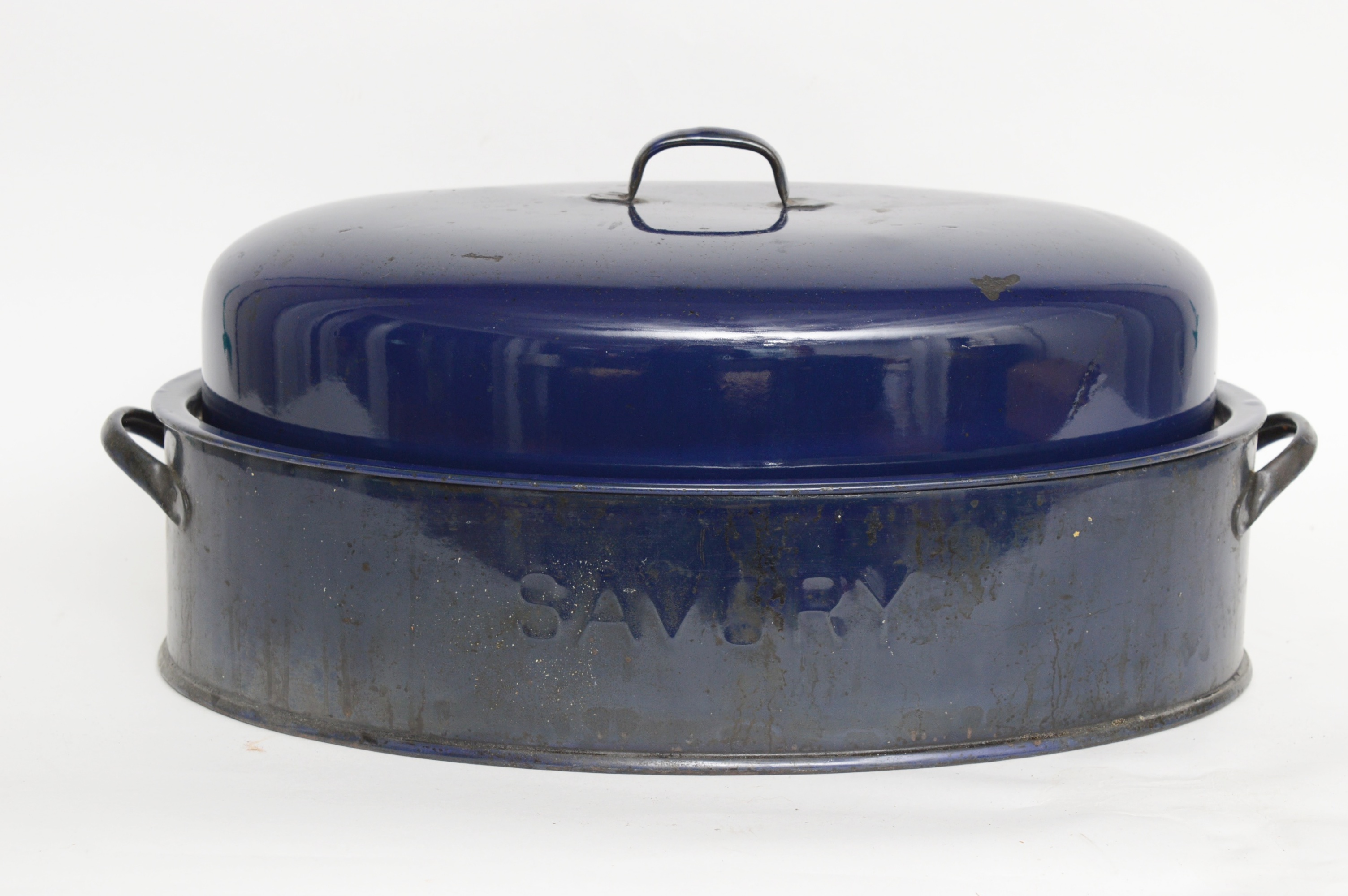 Blue Enameled Roasting Pan EBTH