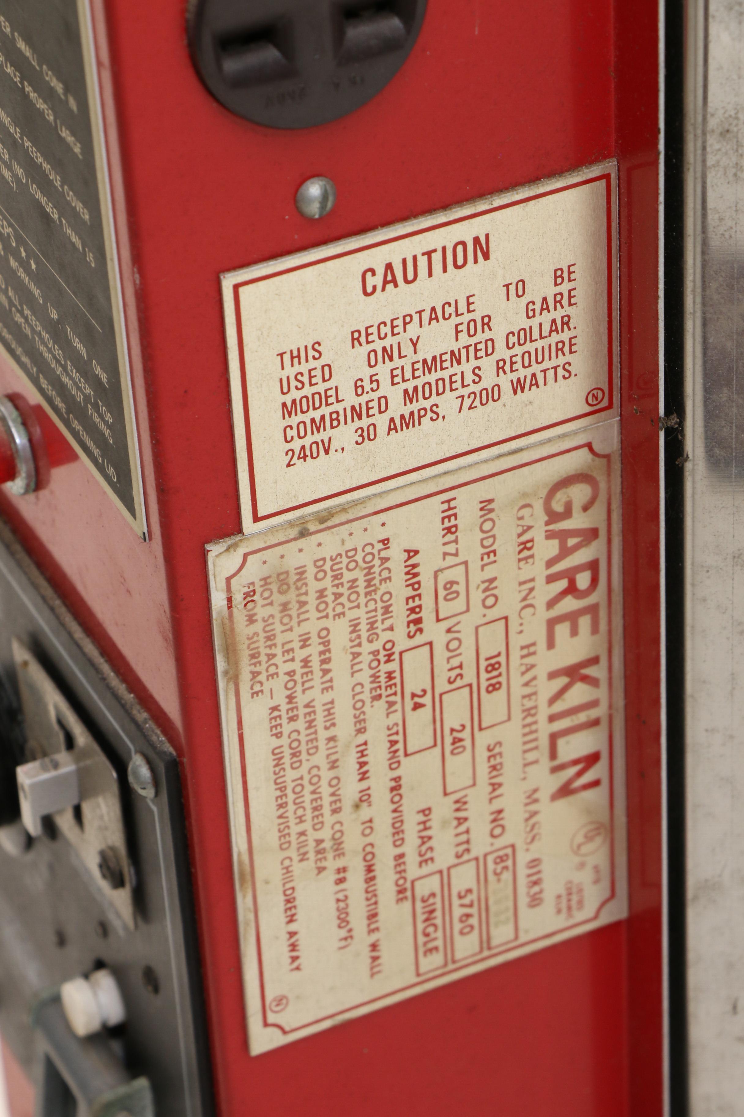 Gare Electric Ceramics Kiln with Kiln Sitter EBTH