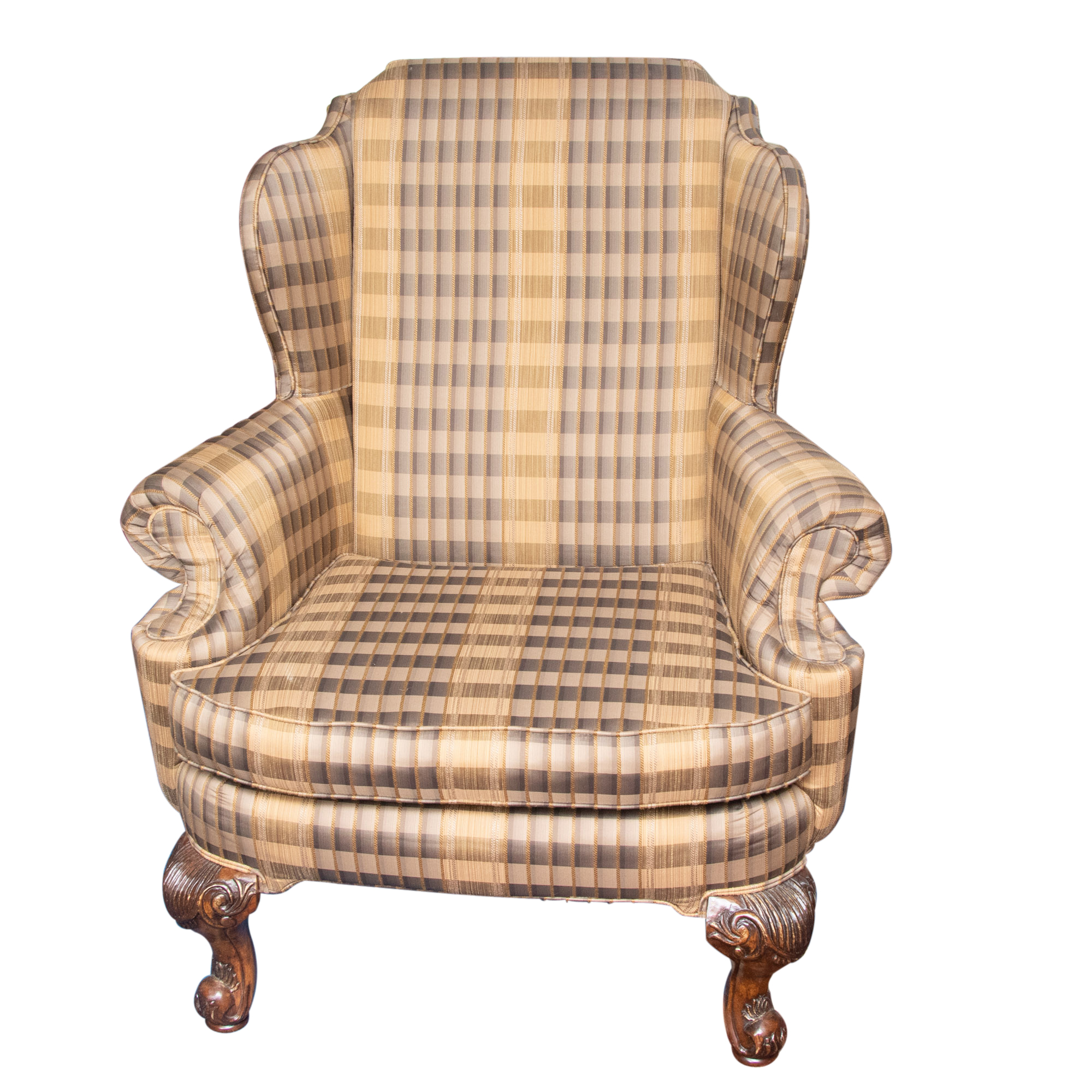 schnadig wingback chair