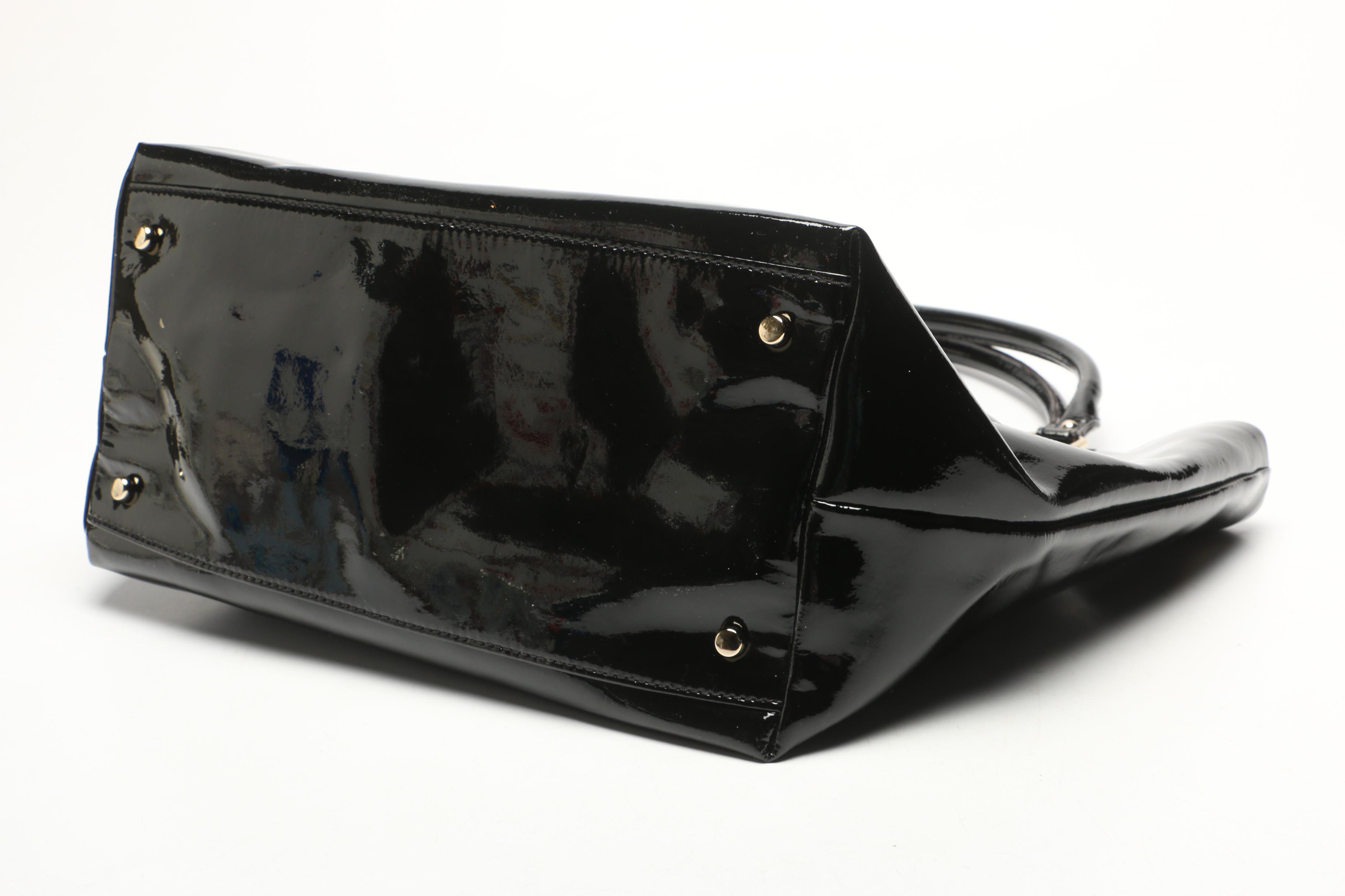 Kate Spade New York Jackson Square Sophie Black Patent Leather Tote Bag