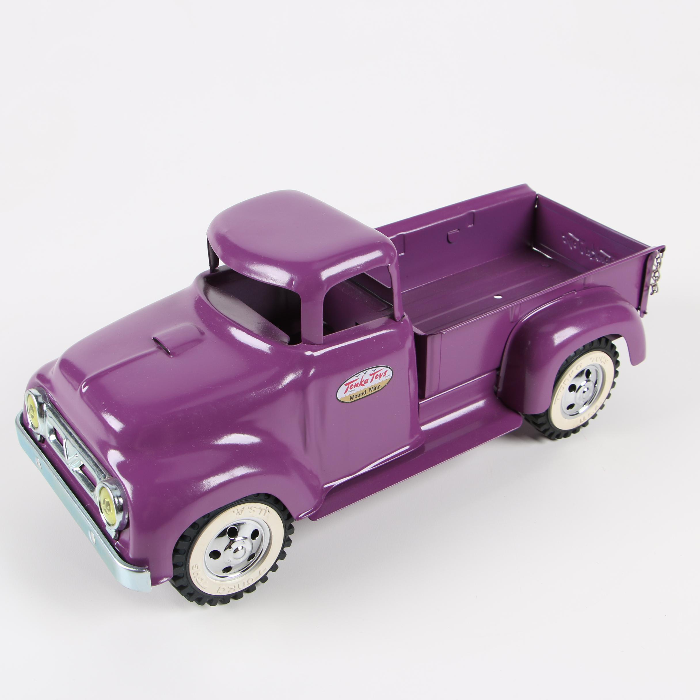 purple tonka truck