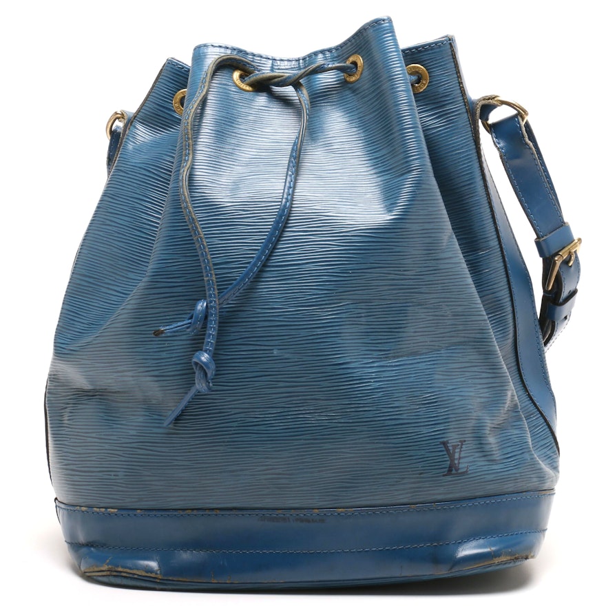 Louis Vuitton Paris Blue Epi Leather Noé Shoulder Bag | EBTH
