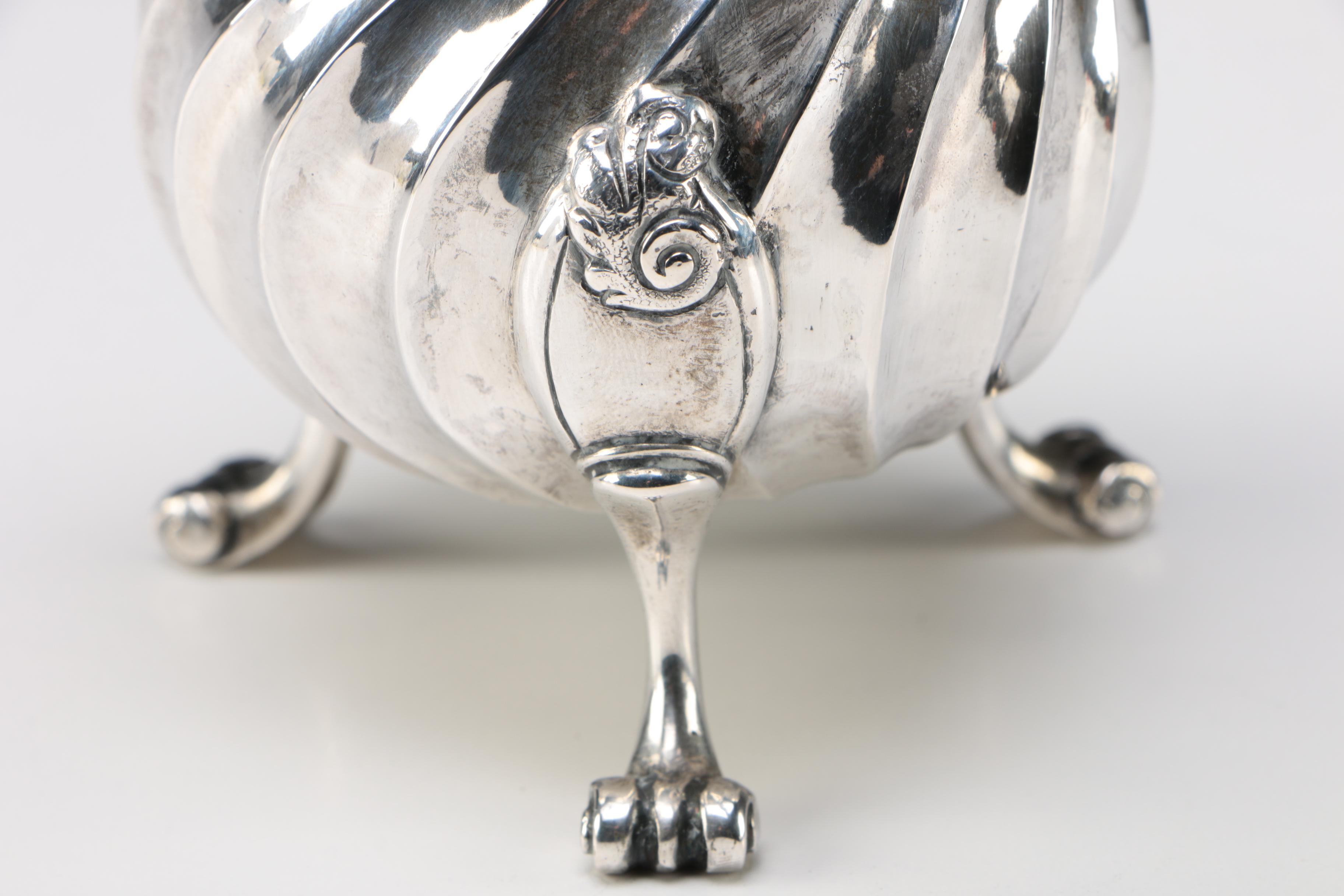 Buccellati Sterling Silver Chocolate Pot With Claw Feet And Turned ...