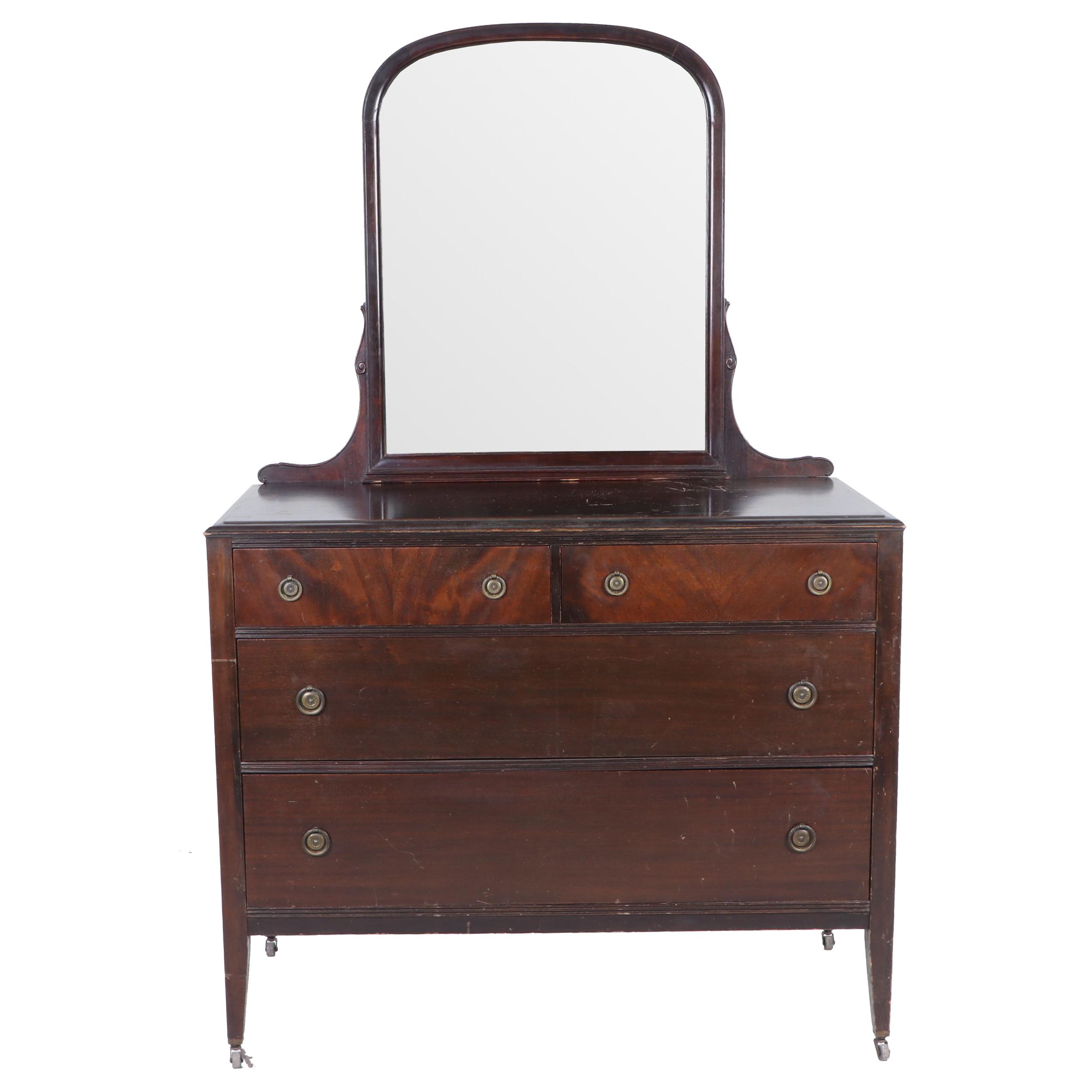 Paine Furniture Company Mahogany Finish Dresser With Mirror Early