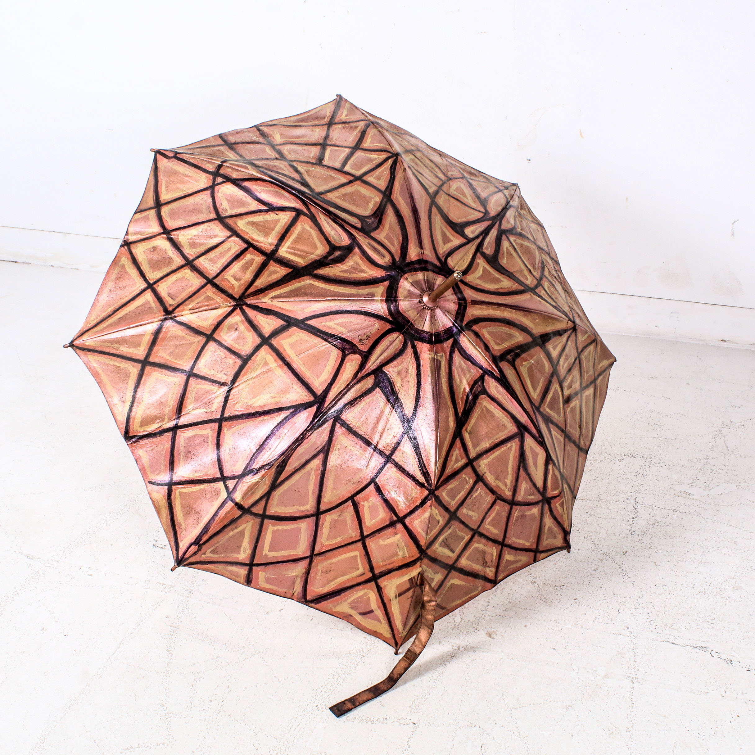 2002 Acrylic Painted Umbrella Readymade Composition EBTH