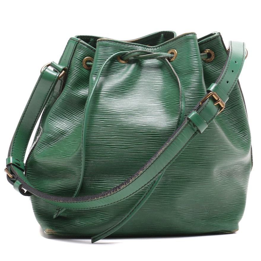 Louis Vuitton Paris Green Epi Leather Noé Shoulder Bag | EBTH