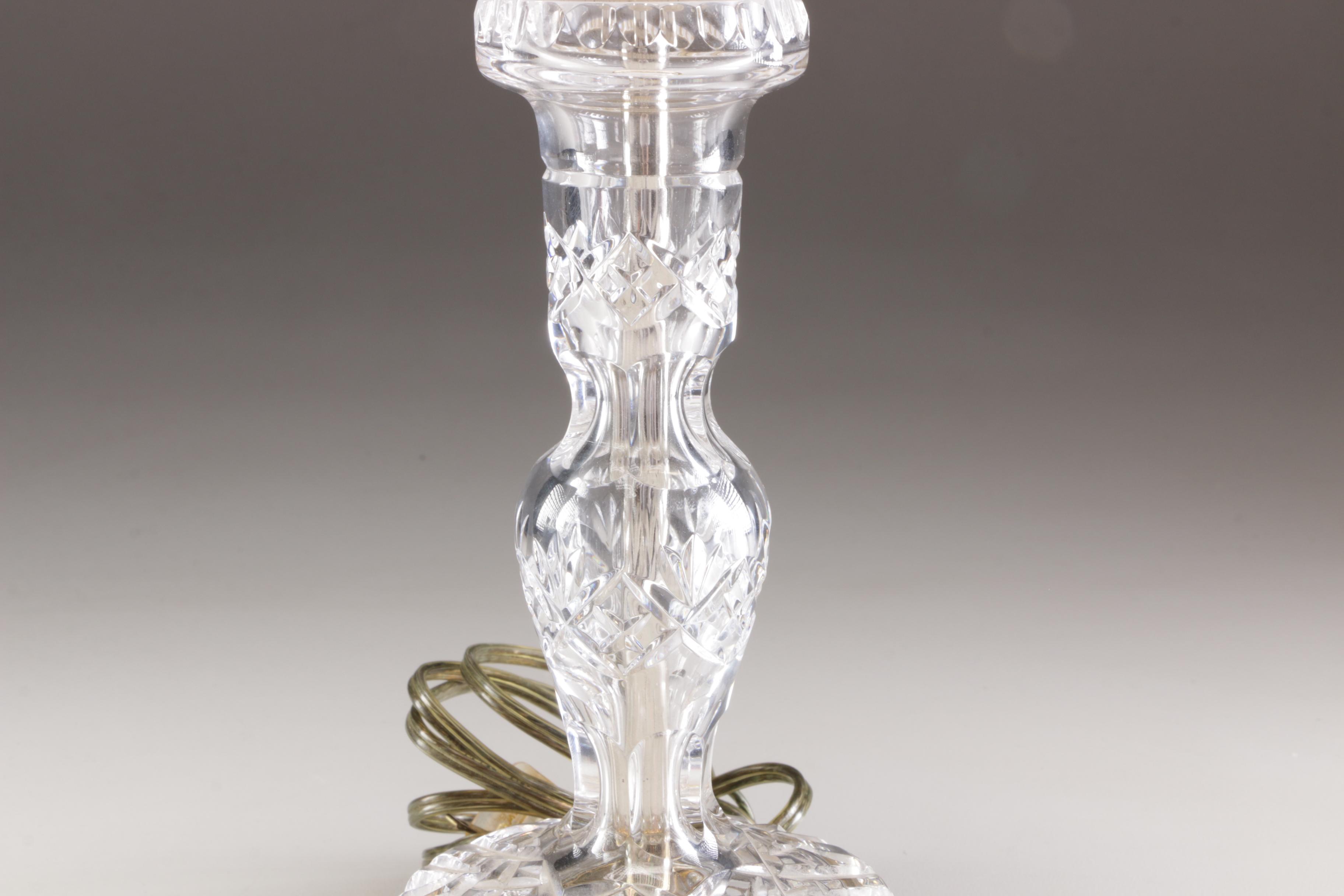 Waterford Crystal Buffet Style Table Lamp EBTH