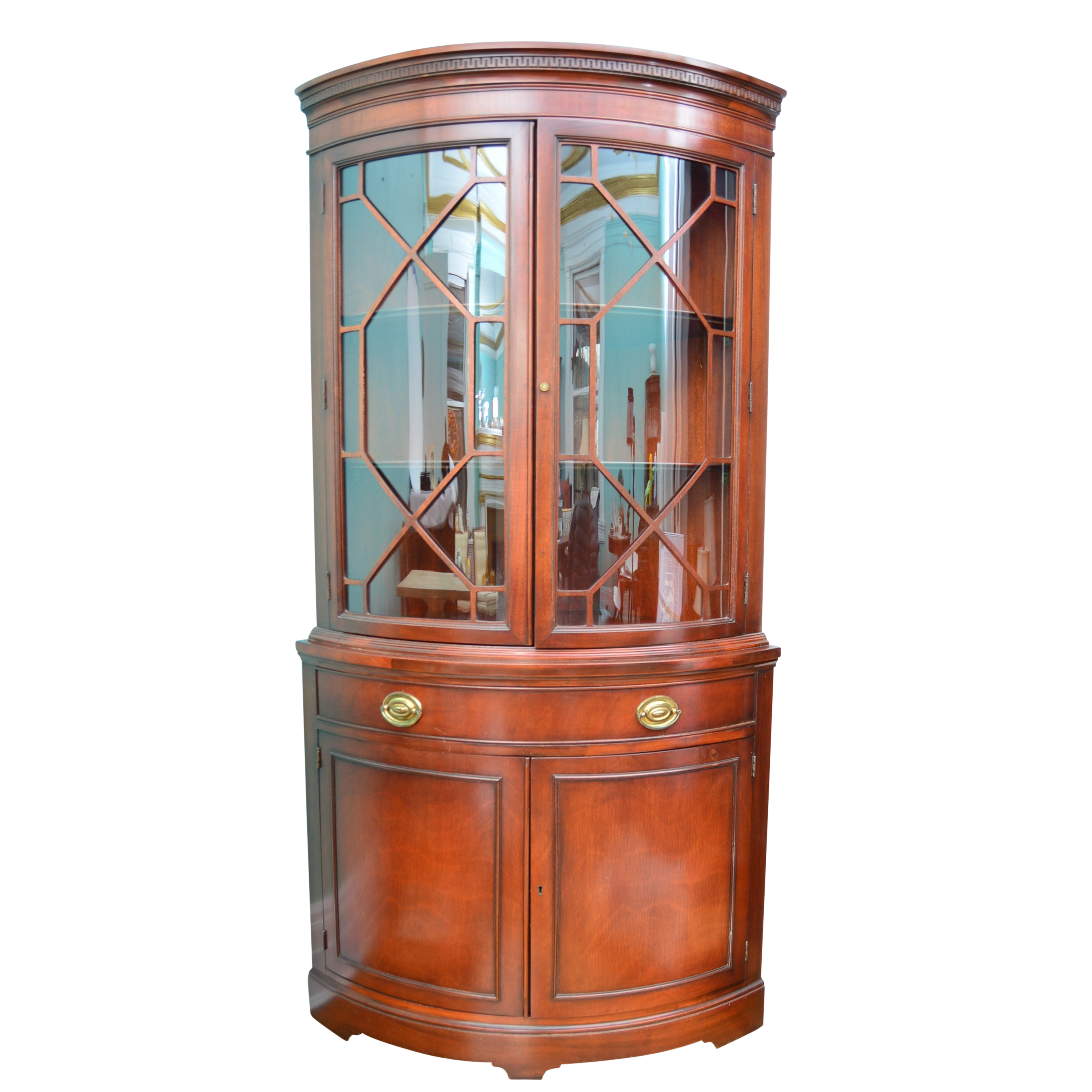 Duncan Phyfe Style Mahogany China Cabinet Ebth