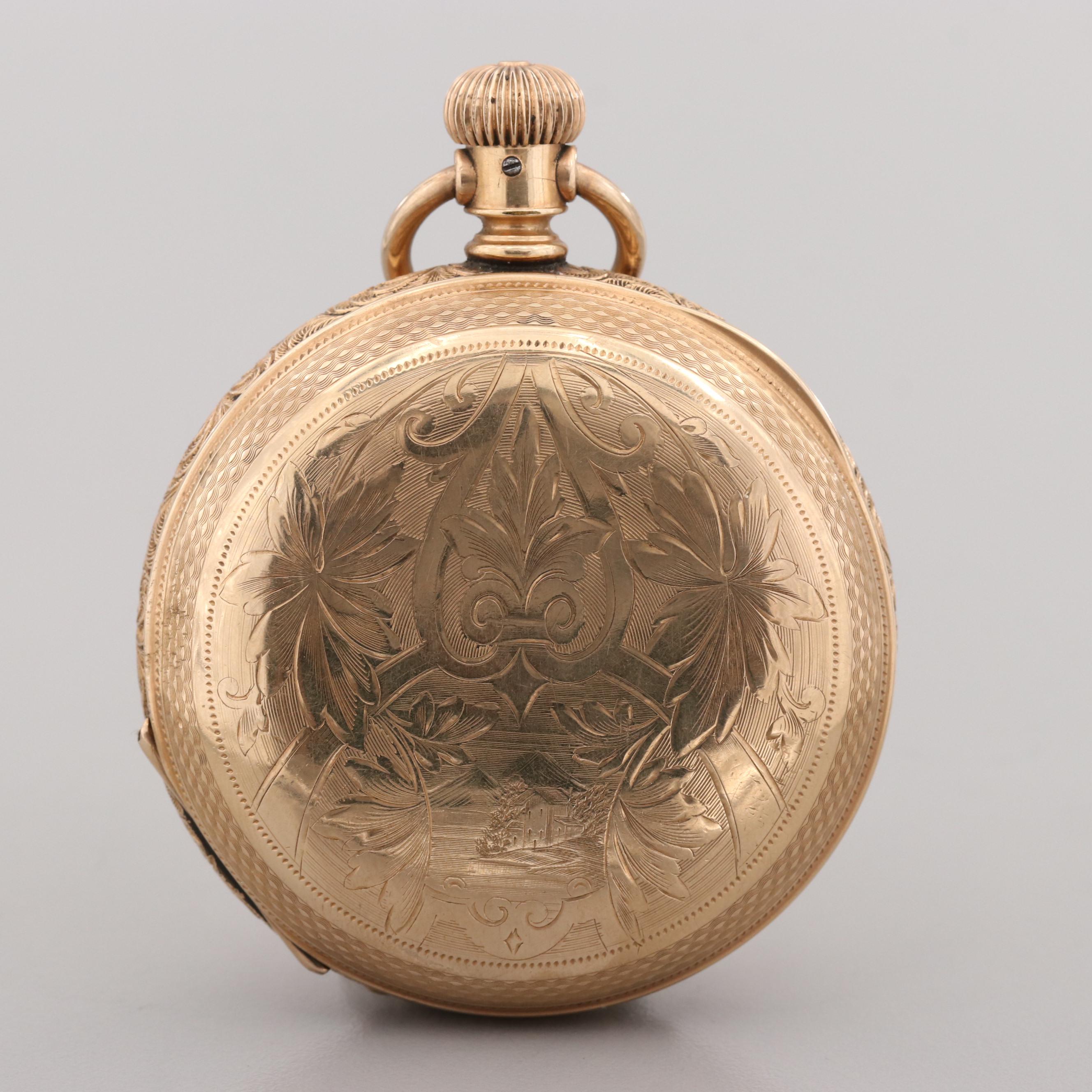 A.W.Co. Waltham Gold Filled Pocket Watch, 1881 EBTH