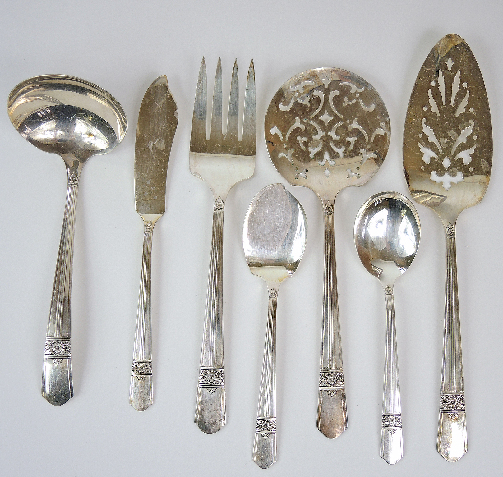 Simeon L and H. Rogers "Silver Rose" Silver Plate Flatware EBTH
